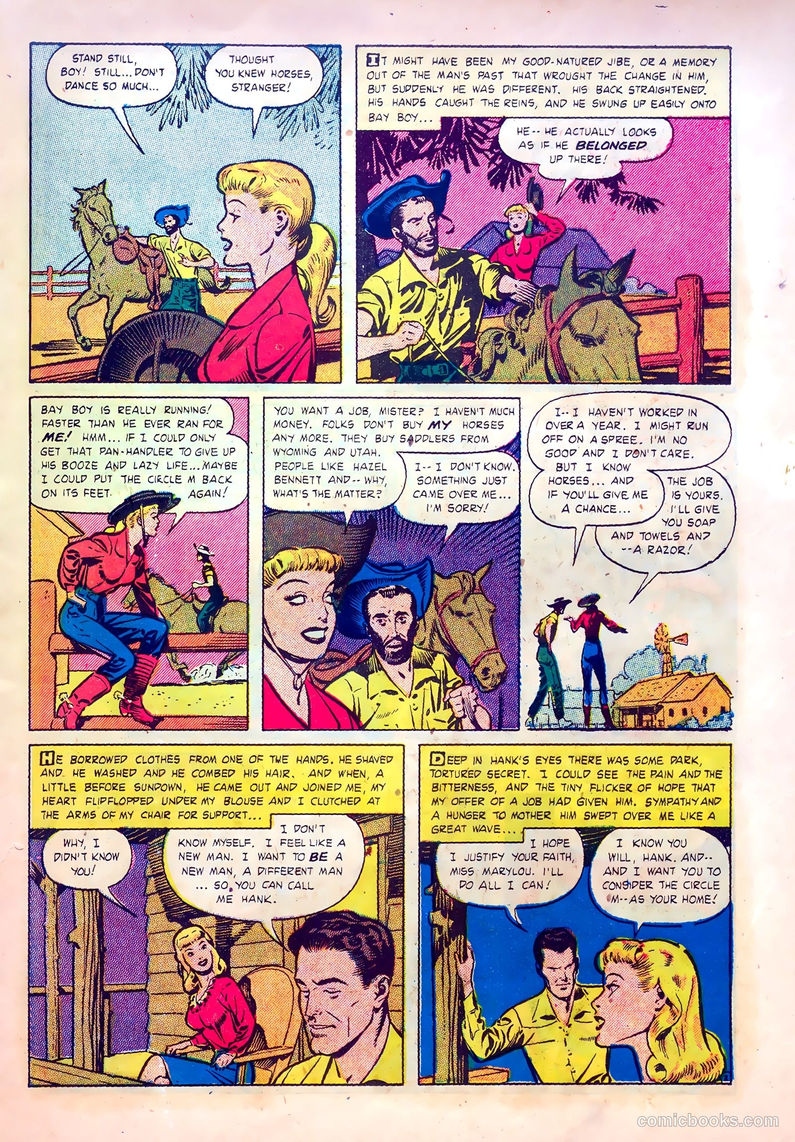 Frontier Romances #1 (1949) — page 11 of 36