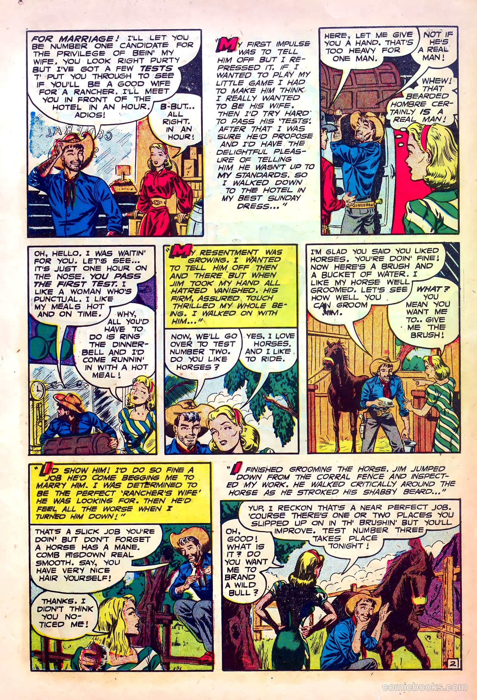 Frontier Romances #1 (1949) — page 18 of 36