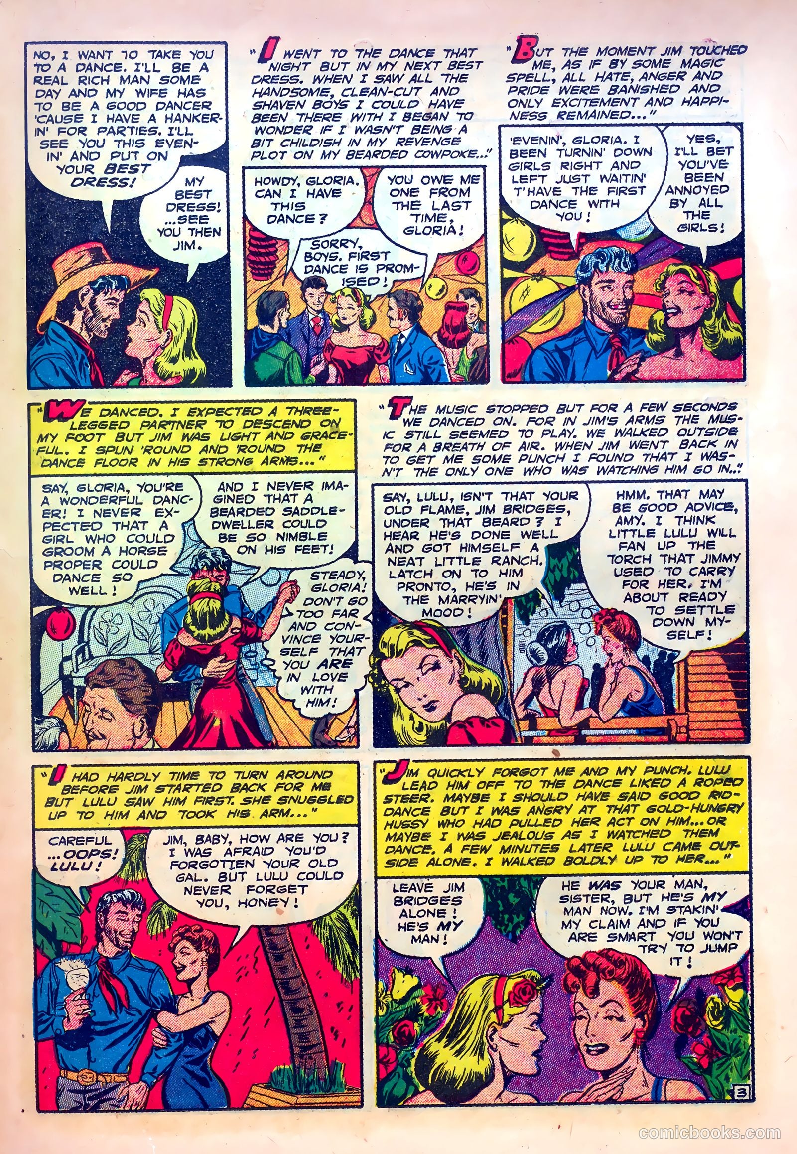 Frontier Romances #1 (1949) — page 19 of 36