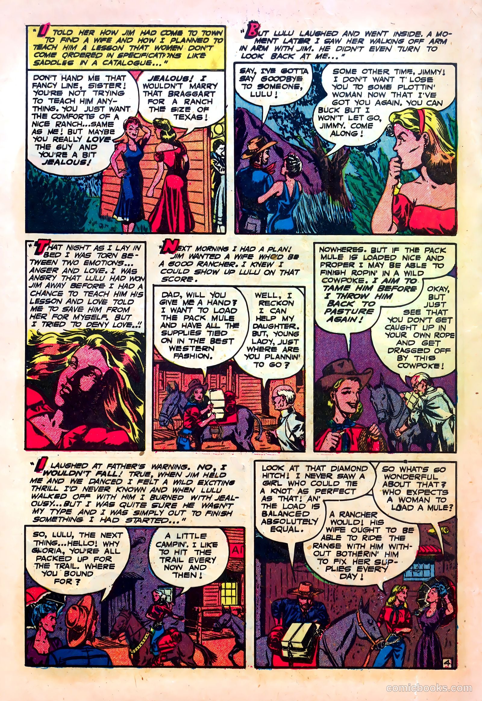 Frontier Romances #1 (1949) — page 20 of 36