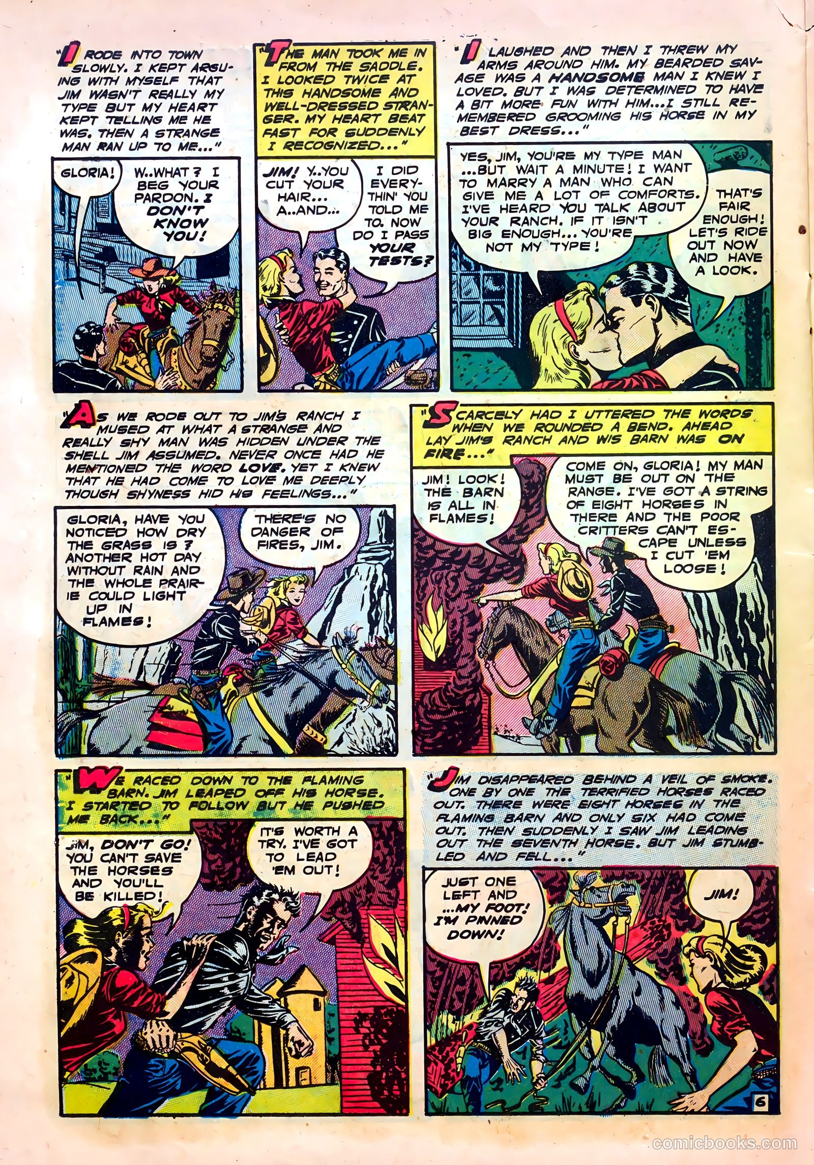 Frontier Romances #1 (1949) — page 22 of 36