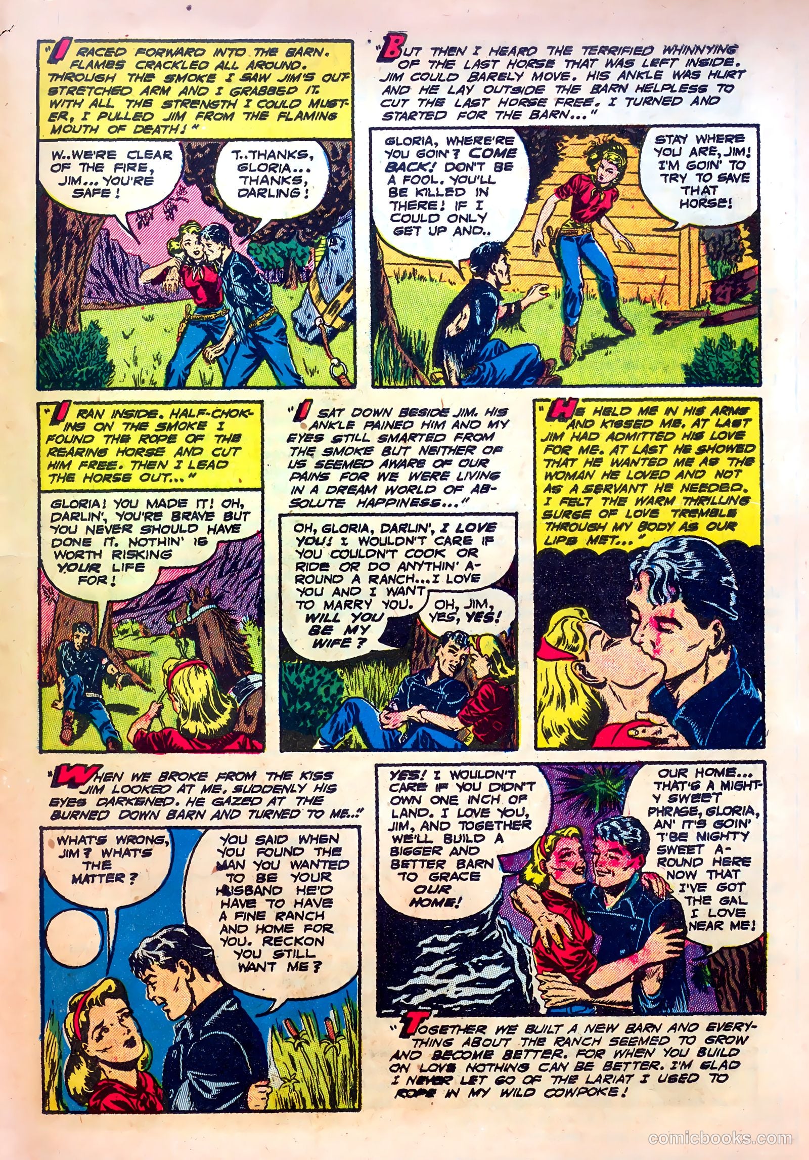 Frontier Romances #1 (1949) — page 23 of 36