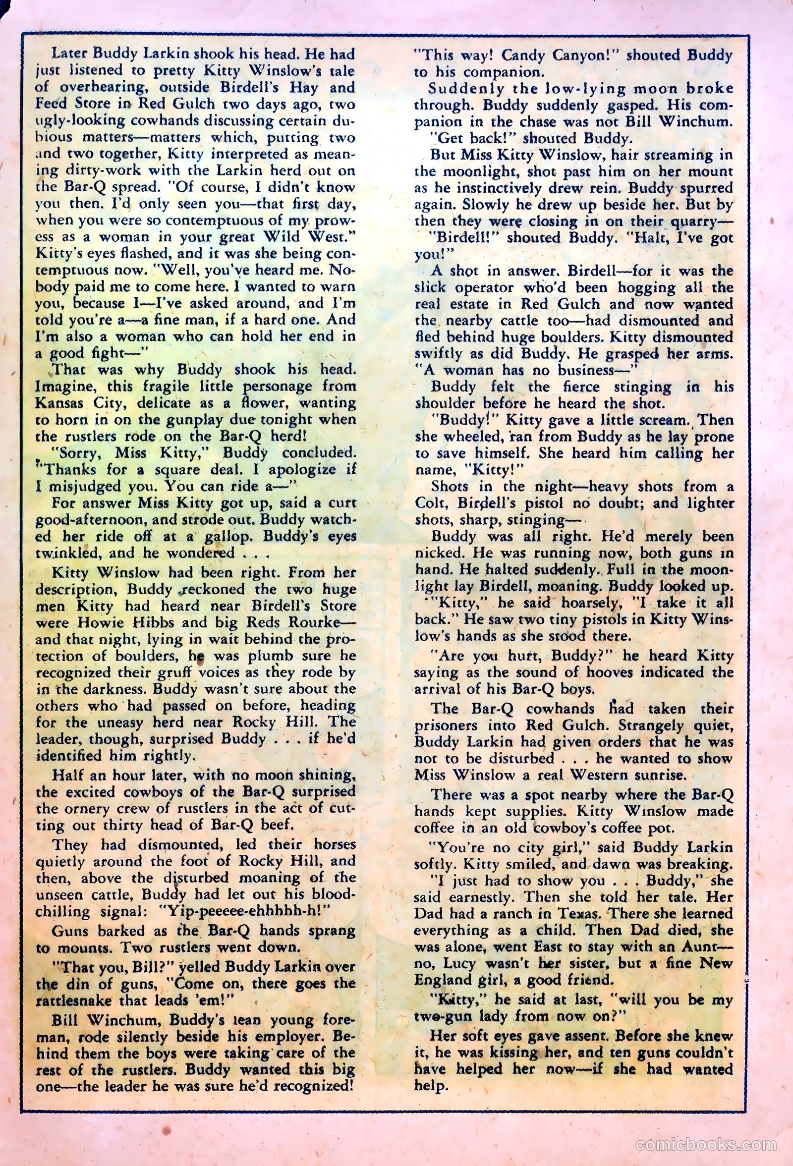 Frontier Romances #1 (1949) — page 25 of 36