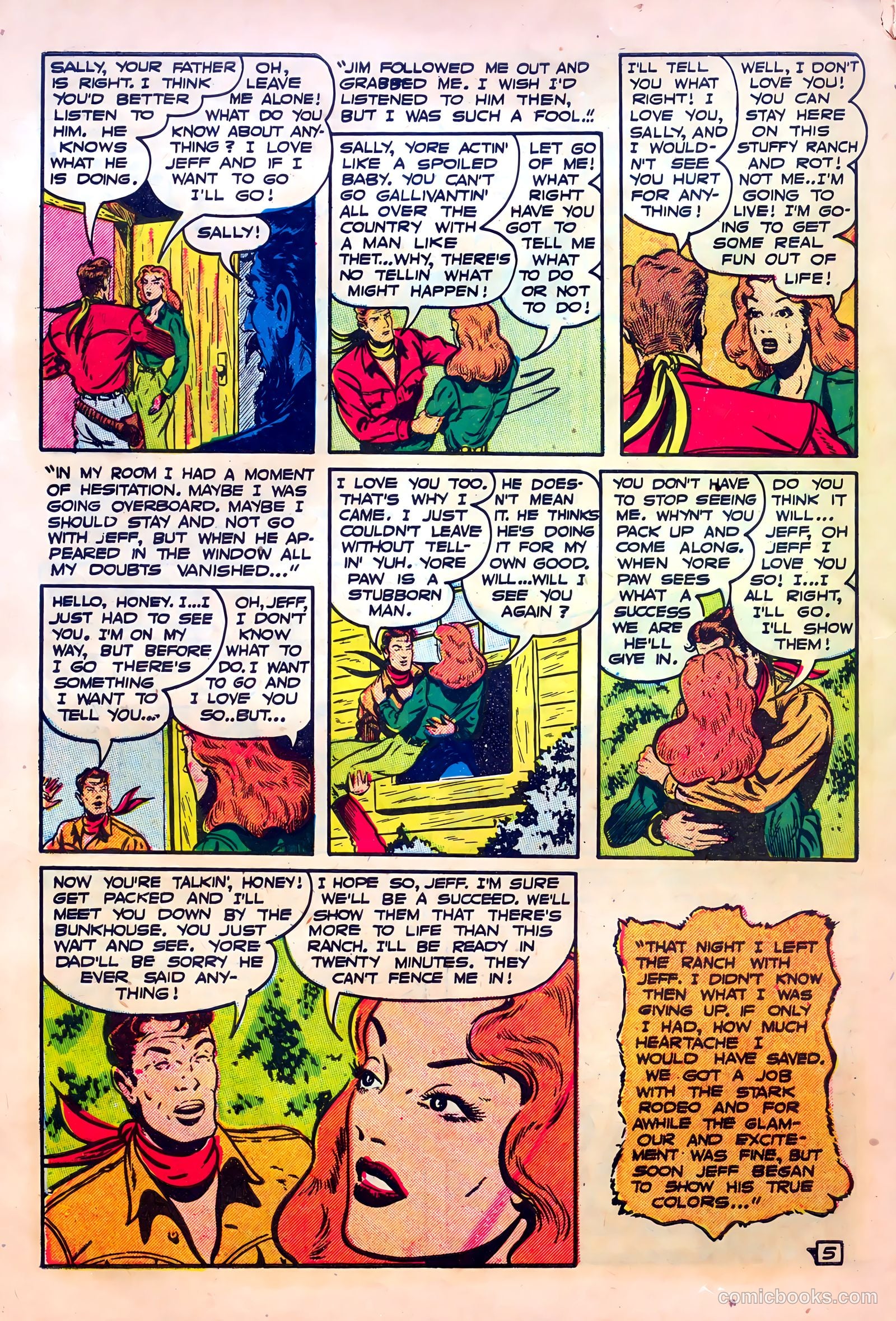 Frontier Romances #1 (1949) — page 30 of 36
