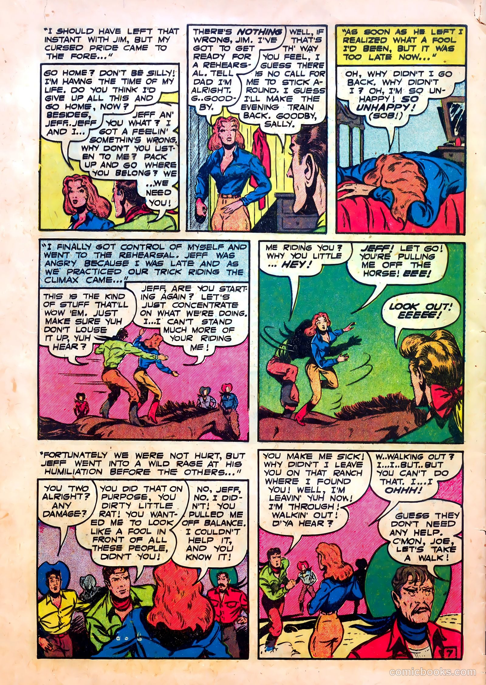 Frontier Romances #1 (1949) — page 32 of 36