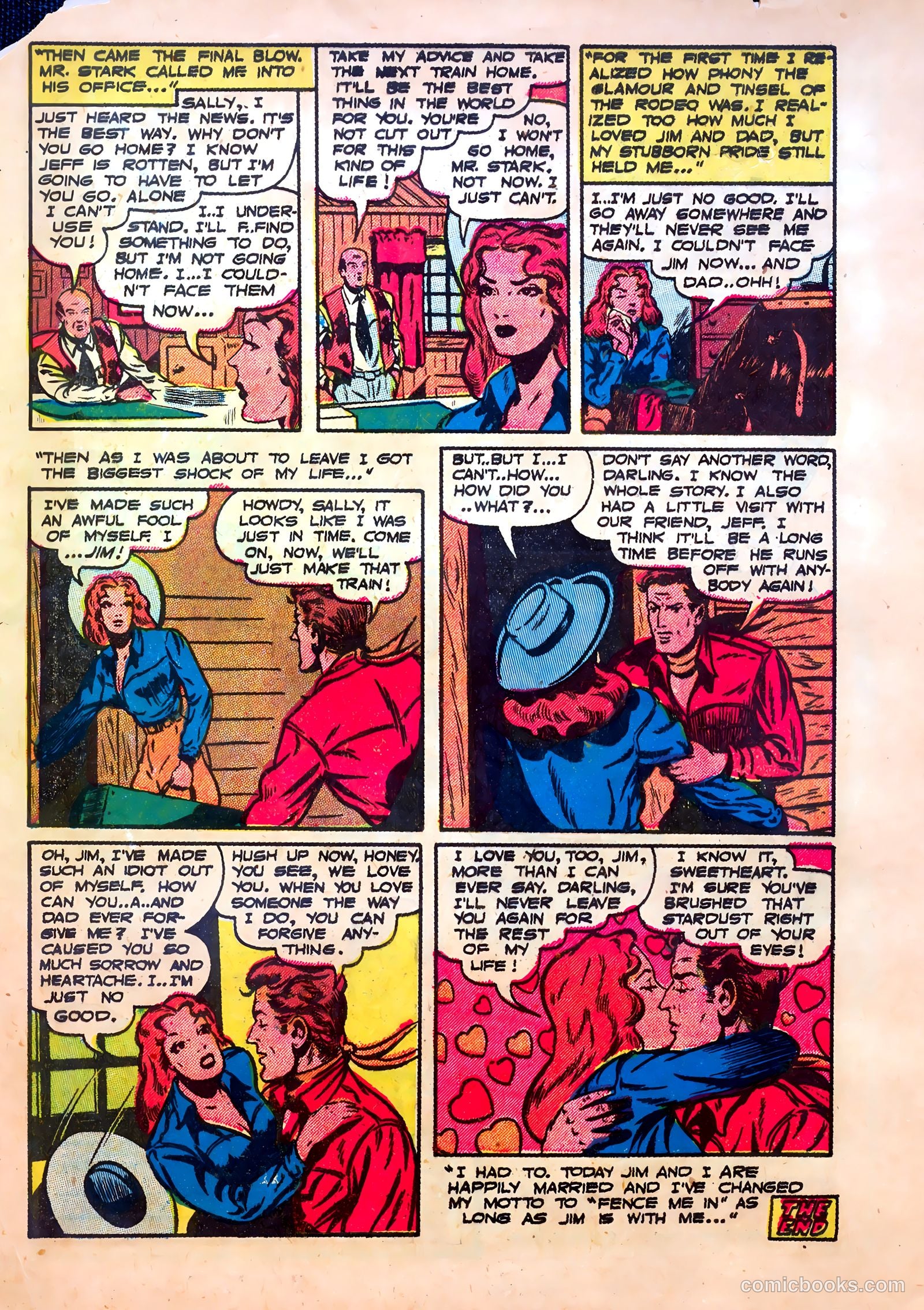 Frontier Romances #1 (1949) — page 33 of 36