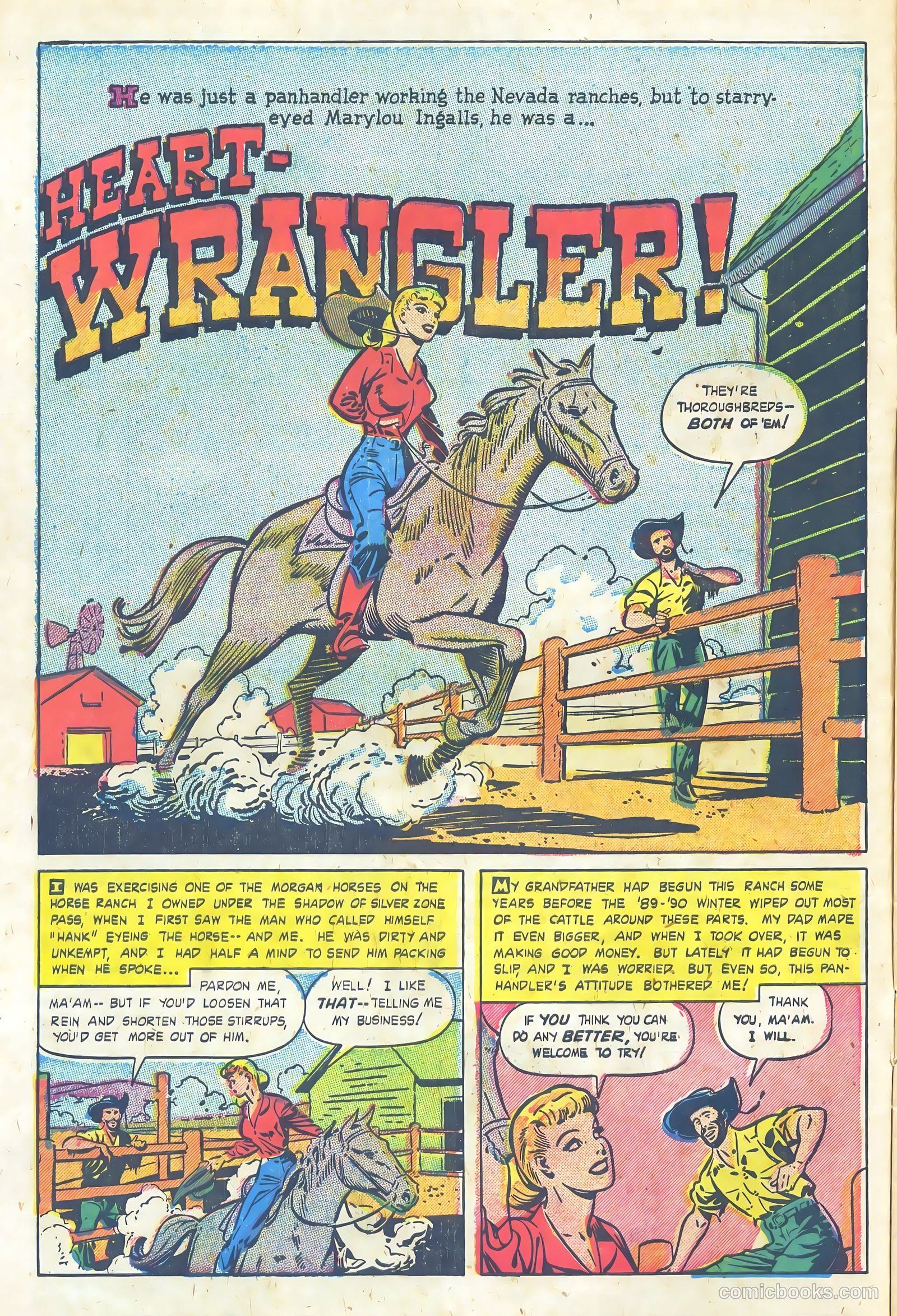 Frontier Romances #1 (1958) — page 10 of 36