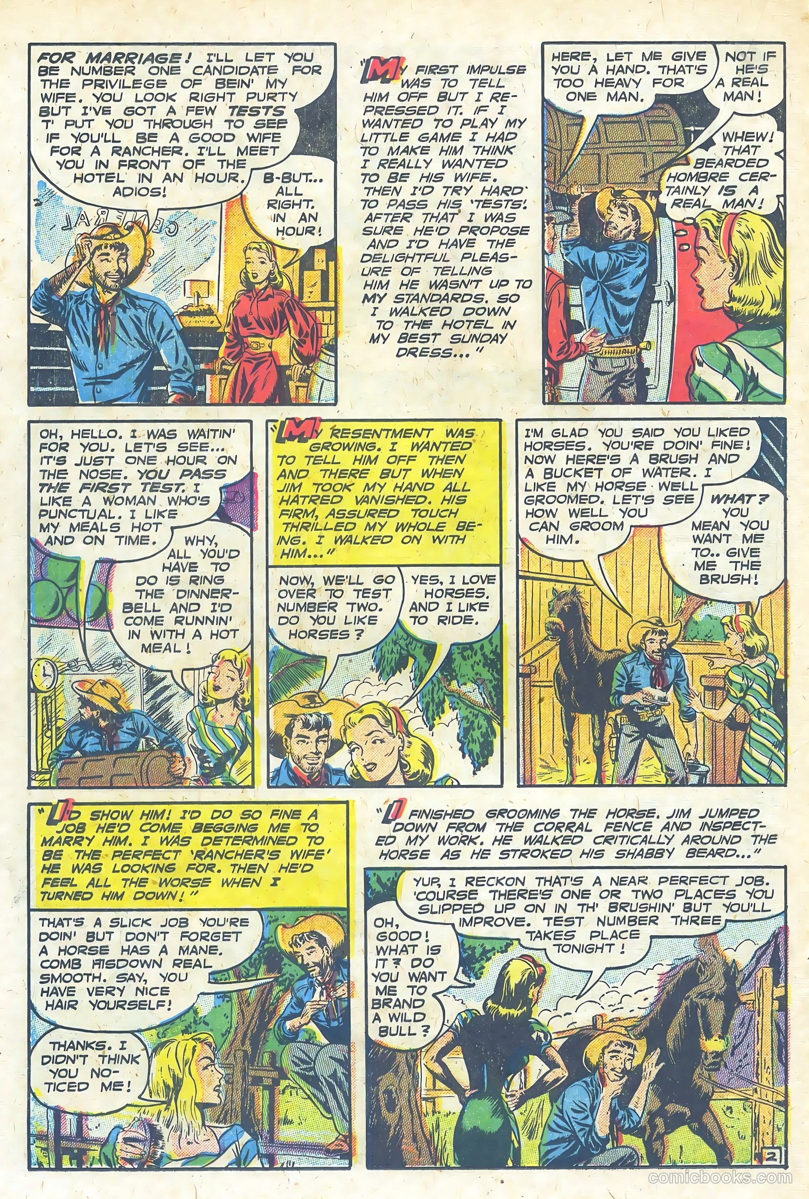 Frontier Romances #1 (1958) — page 18 of 36
