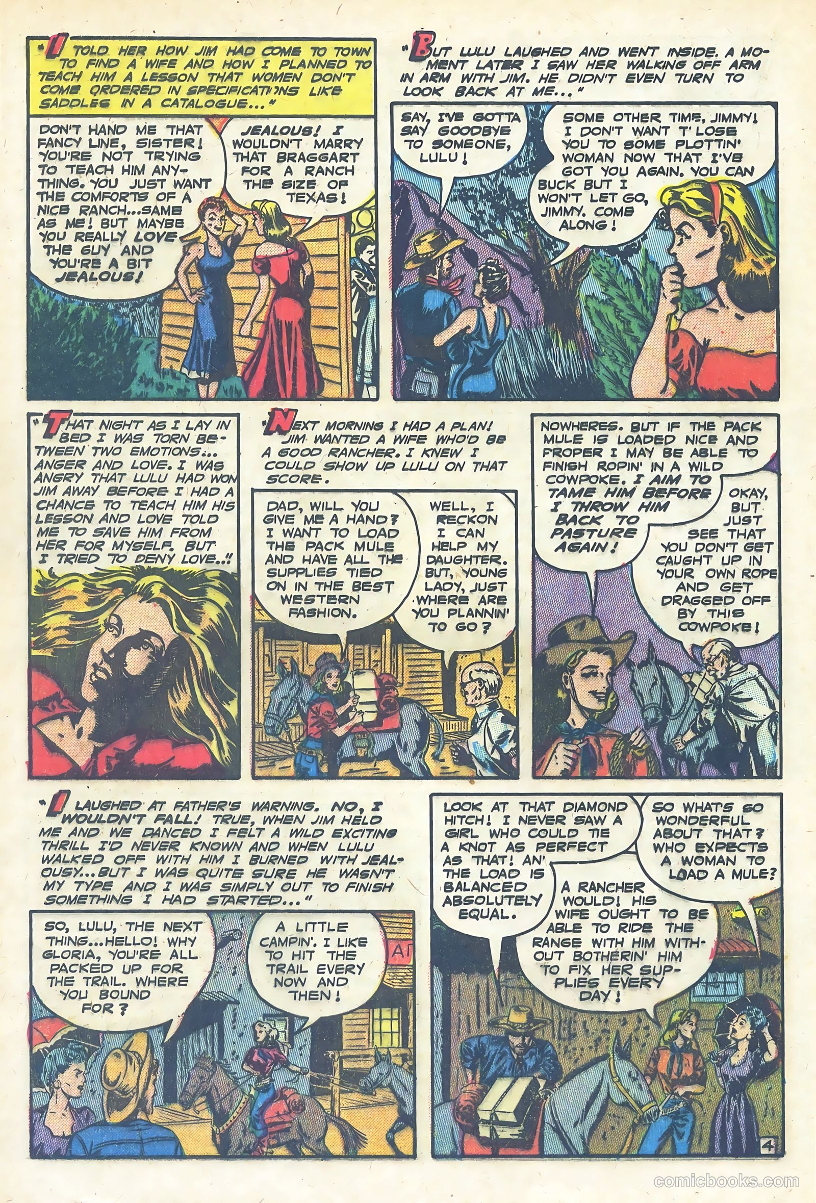 Frontier Romances #1 (1958) — page 20 of 36