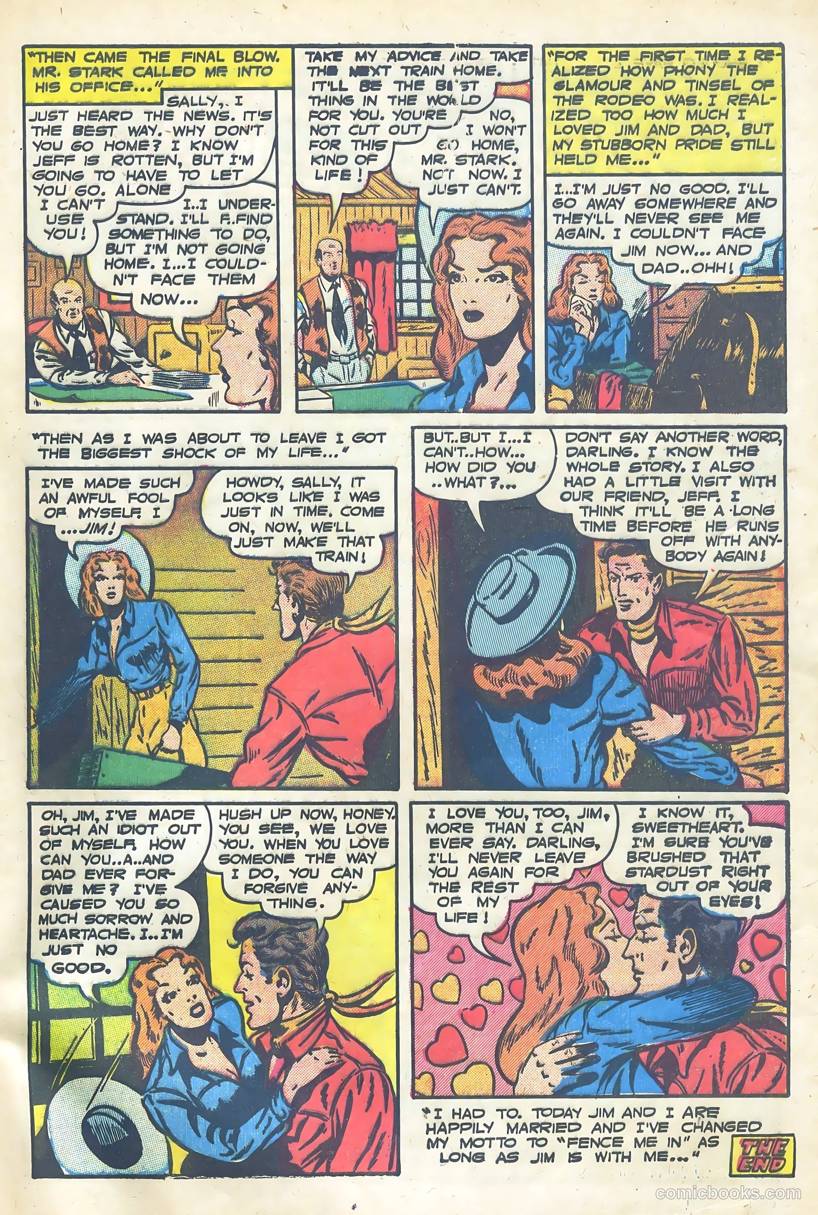 Frontier Romances #1 (1958) — page 33 of 36