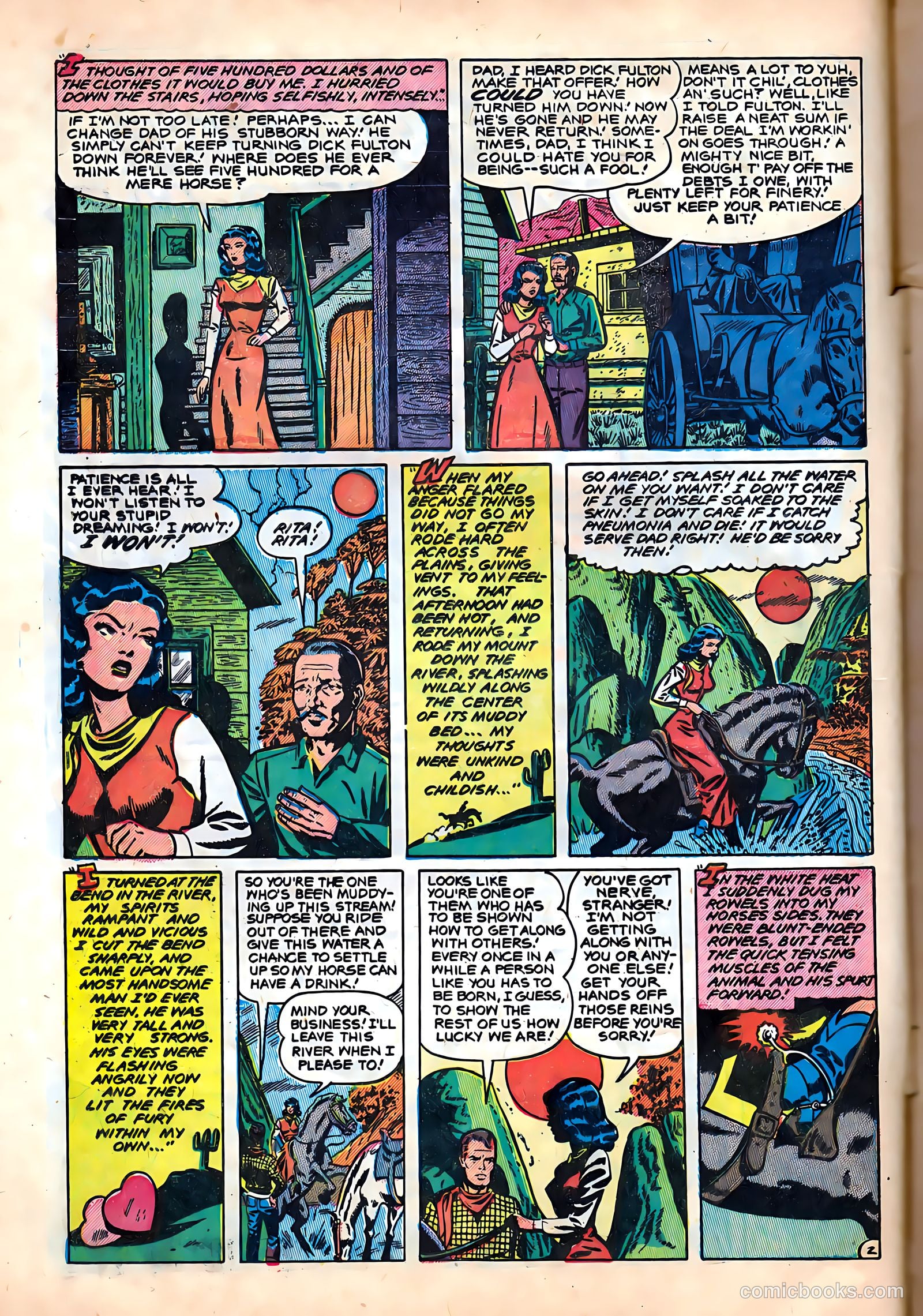 Frontier Romances #2 (1950) — page 4 of 36