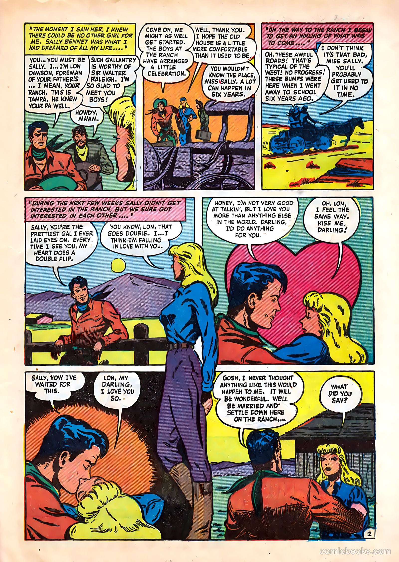 Frontier Romances #2 (1950) — page 21 of 36