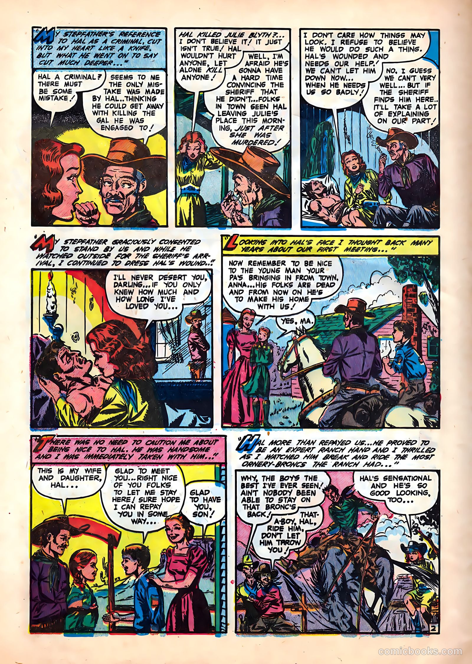 Frontier Romances #2 (1950) — page 28 of 36
