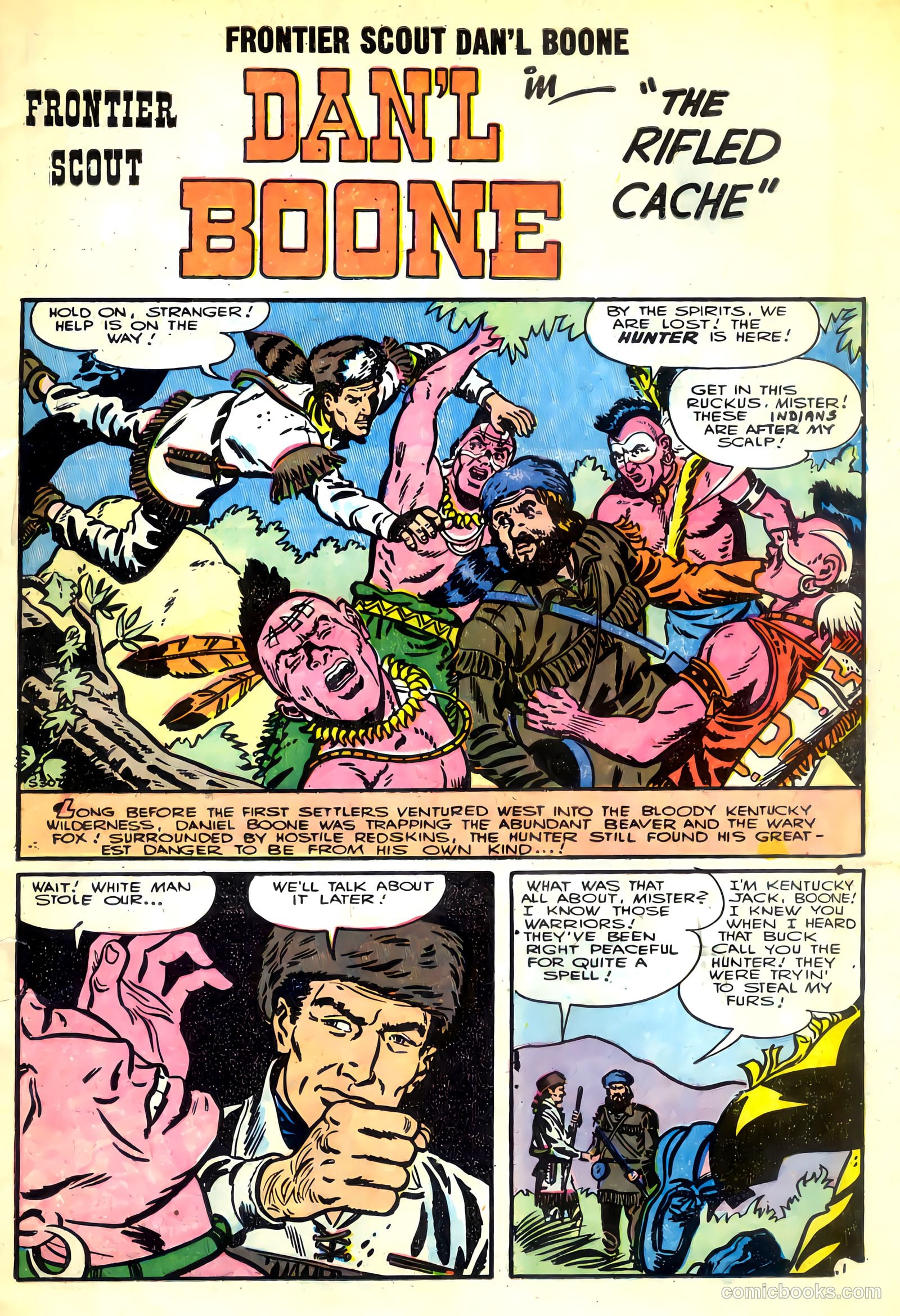 Frontier Scout, Dan'l Boone #10 (1956) — page 3 of 36
