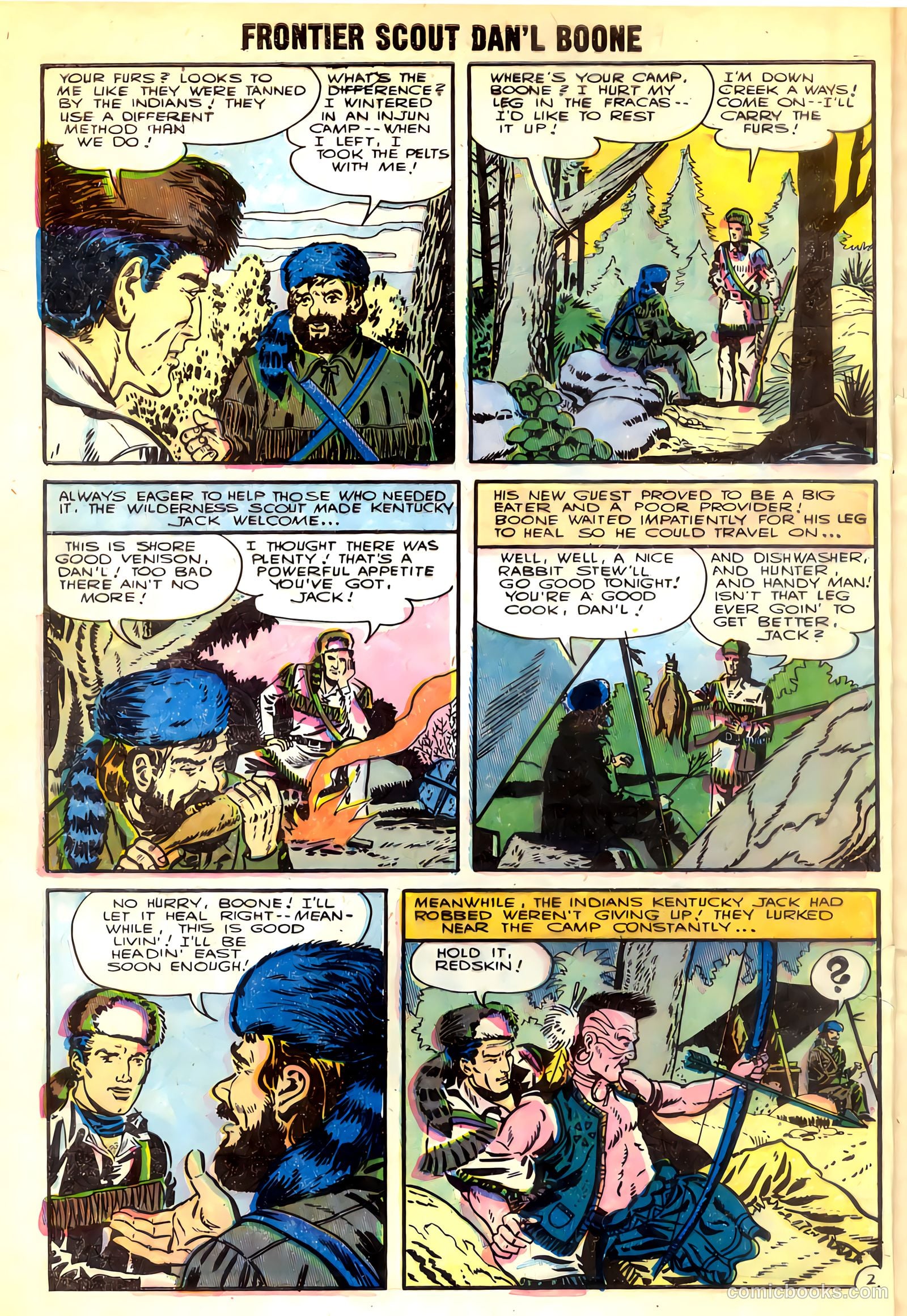 Frontier Scout, Dan'l Boone #10 (1956) — page 4 of 36