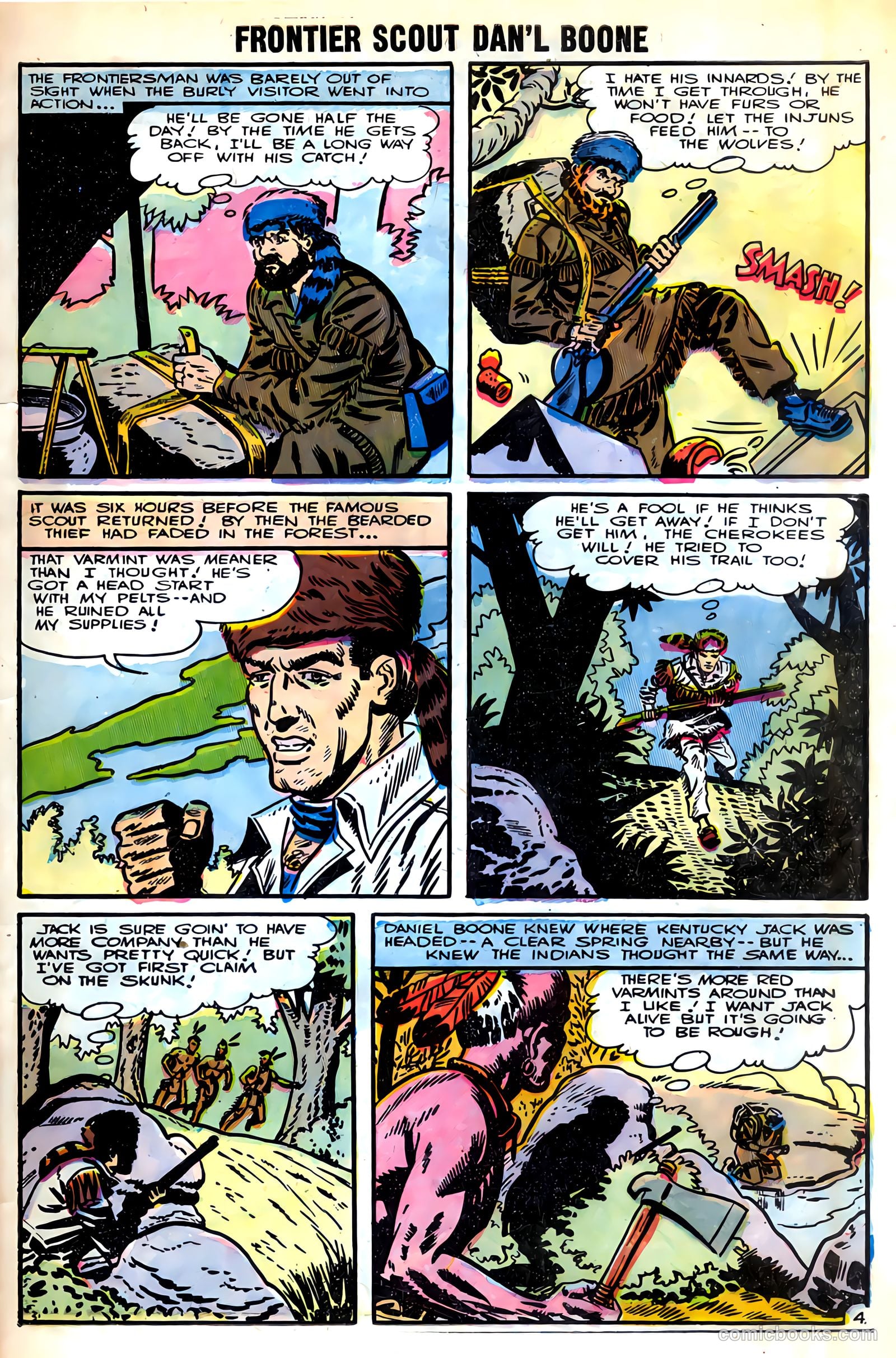 Frontier Scout, Dan'l Boone #10 (1956) — page 7 of 36