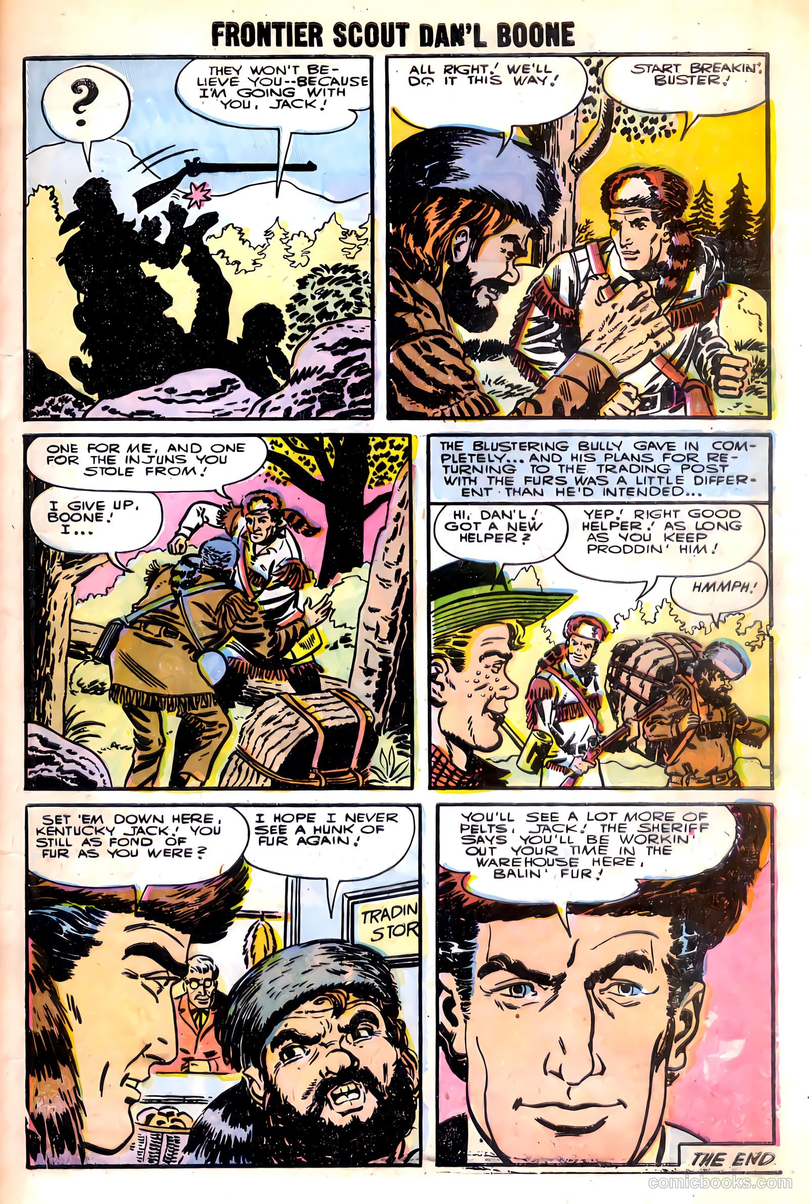 Frontier Scout, Dan'l Boone #10 (1956) — page 9 of 36