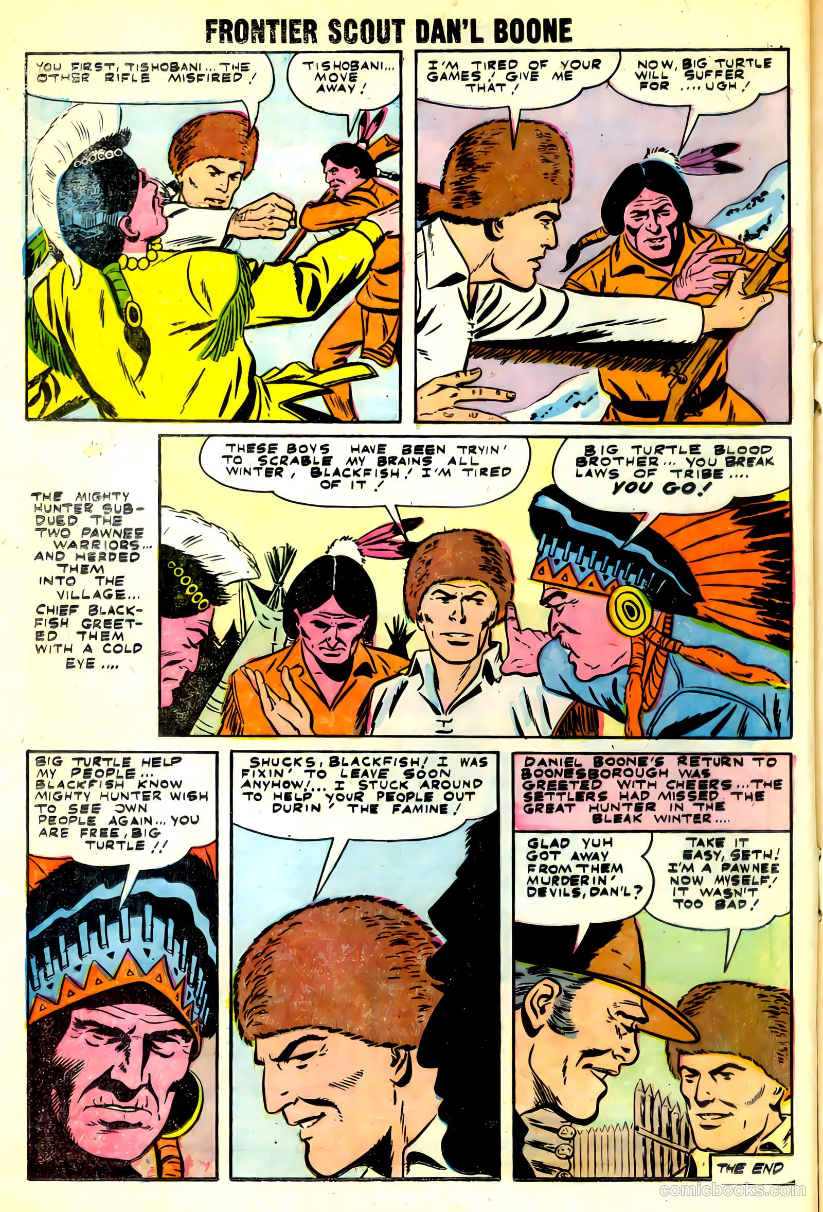 Frontier Scout, Dan'l Boone #10 (1956) — page 16 of 36