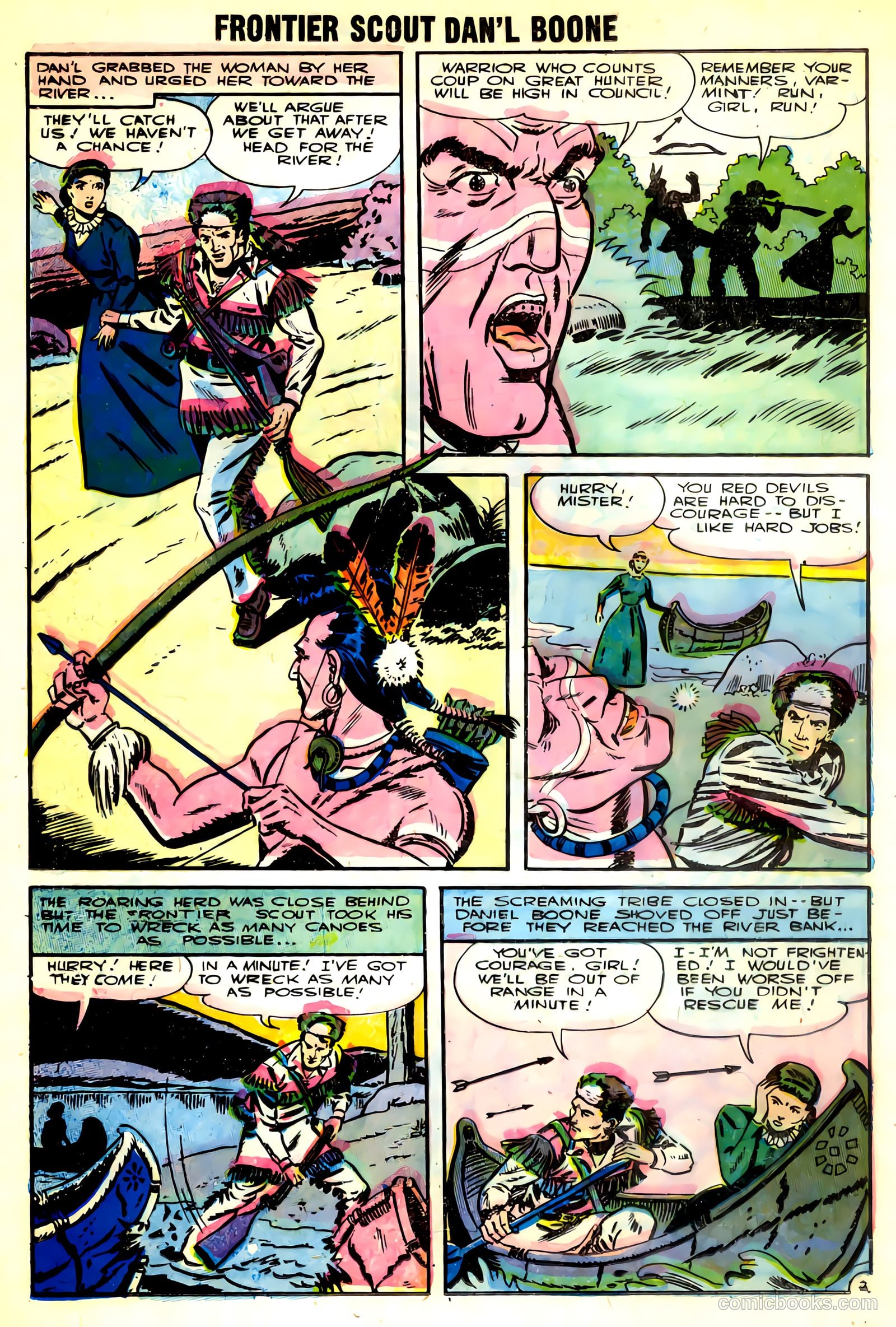 Frontier Scout, Dan'l Boone #10 (1956) — page 20 of 36