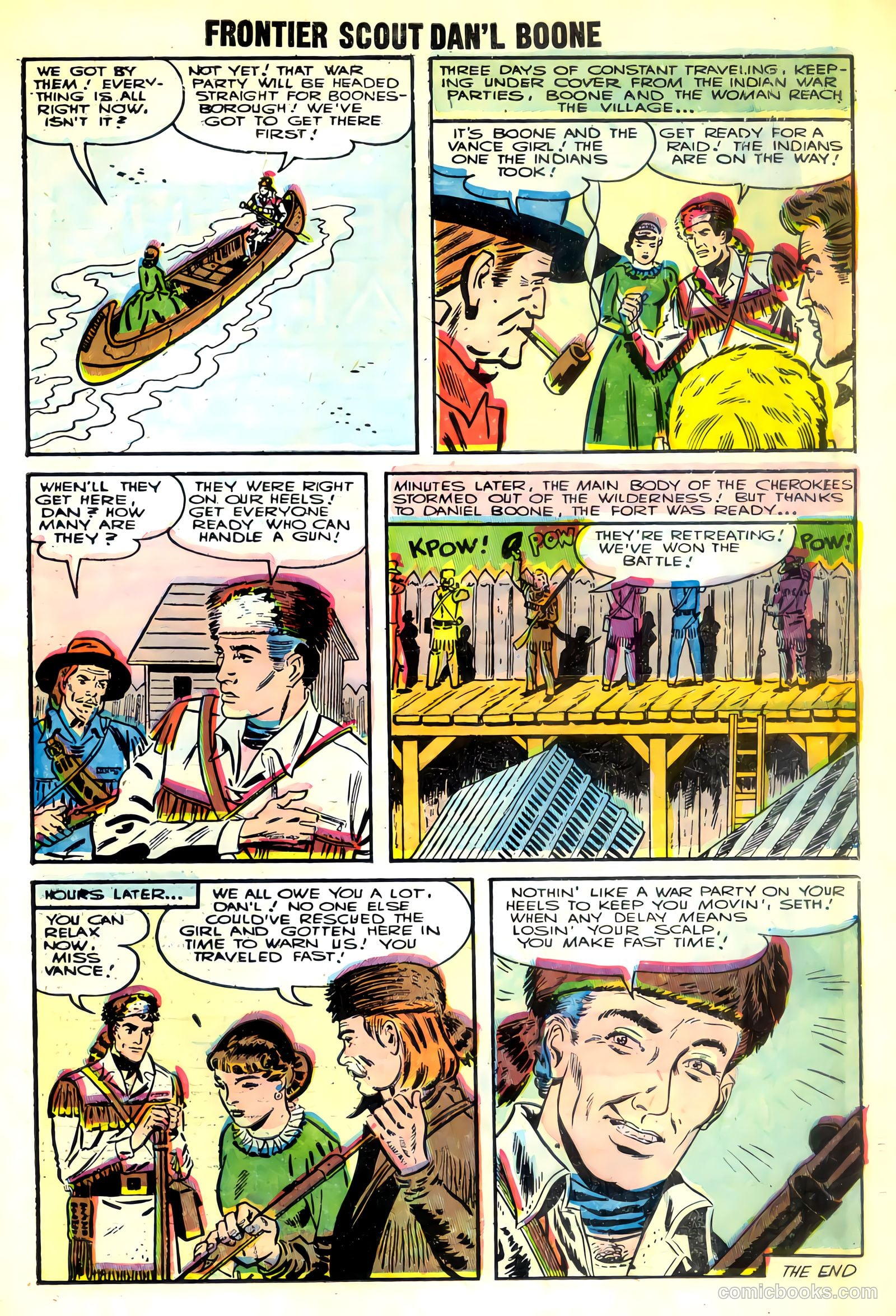 Frontier Scout, Dan'l Boone #10 (1956) — page 23 of 36