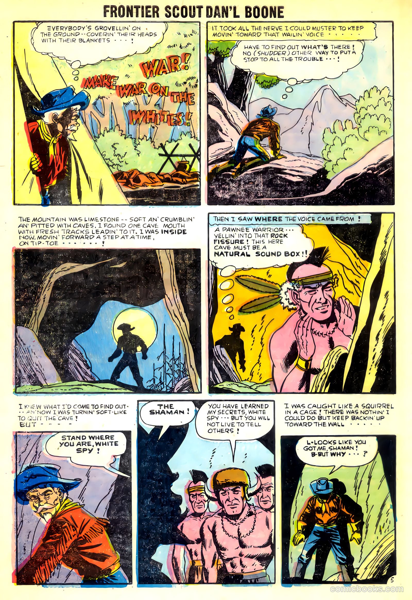 Frontier Scout, Dan'l Boone #10 (1956) — page 32 of 36