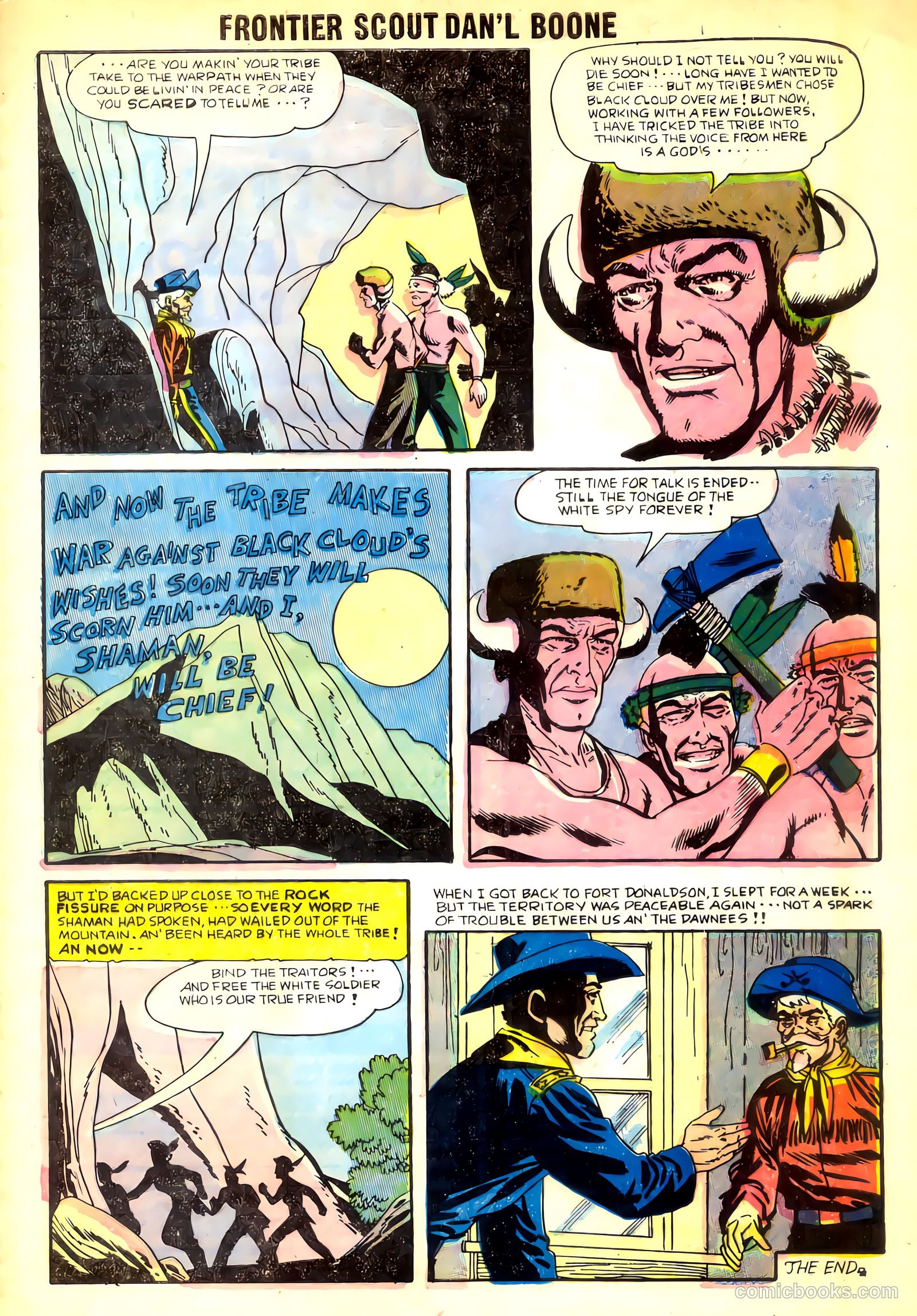 Frontier Scout, Dan'l Boone #10 (1956) — page 33 of 36