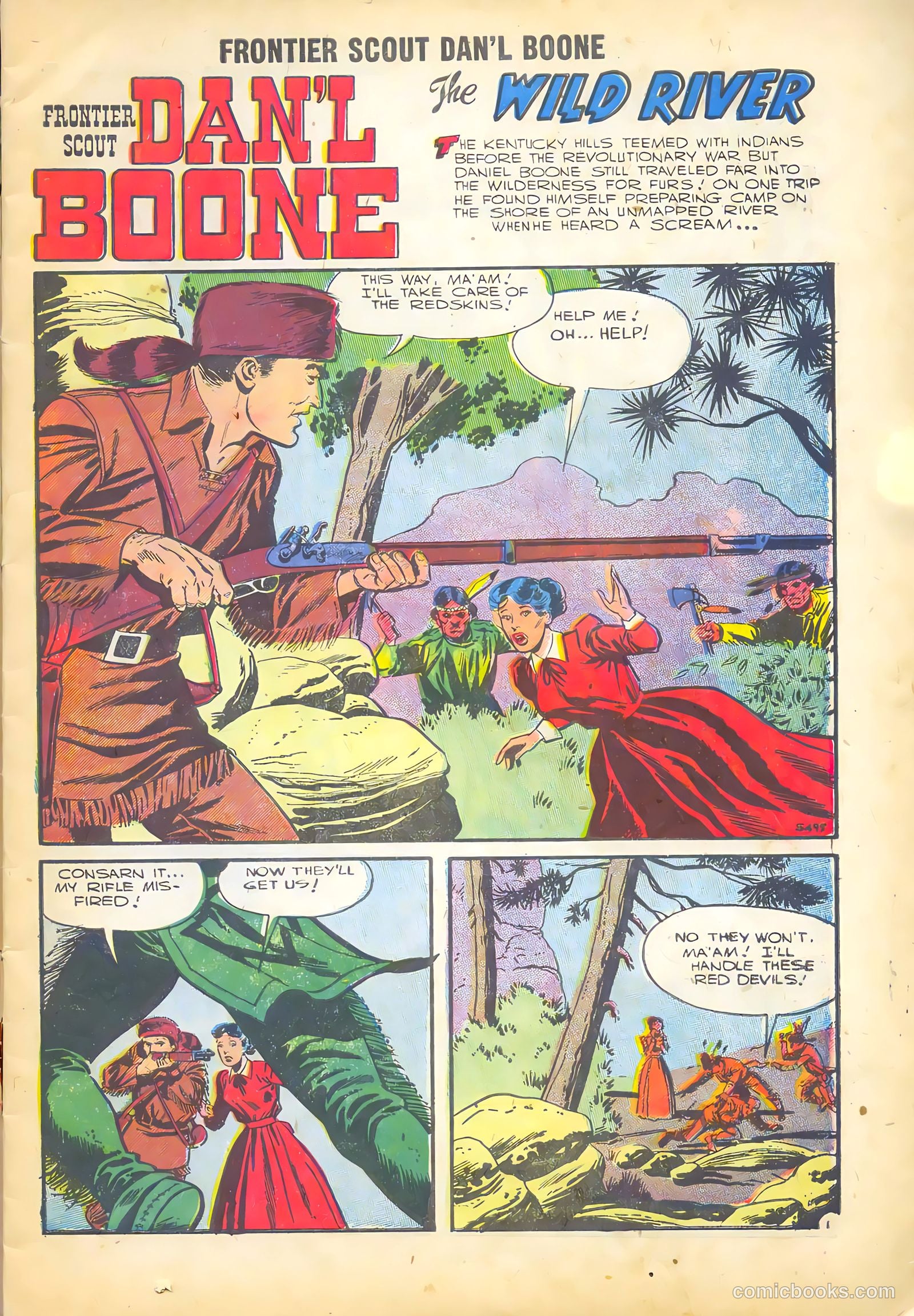 Frontier Scout, Dan'l Boone #11 (1956) — page 3 of 36