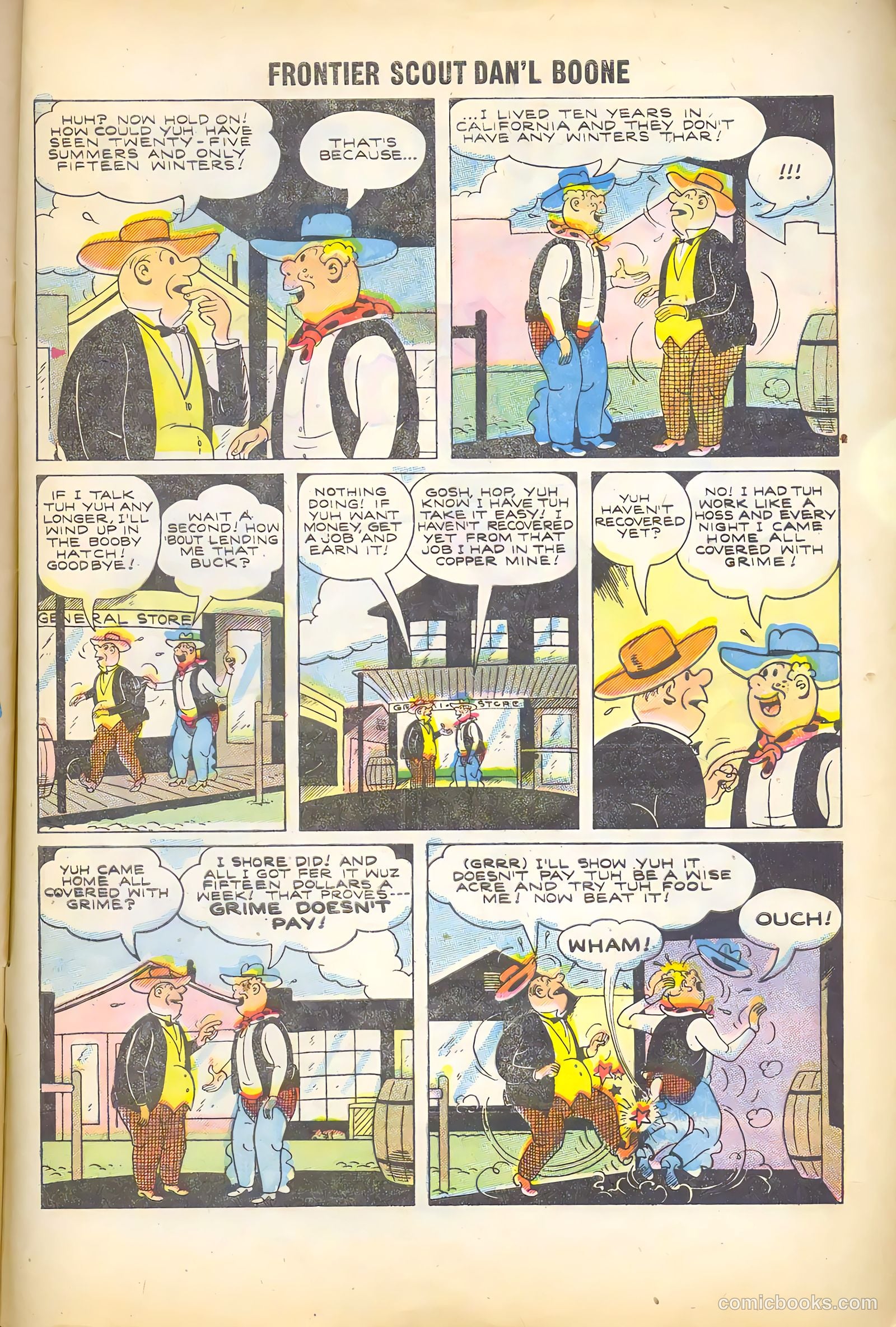 Frontier Scout, Dan'l Boone #11 (1956) — page 33 of 36