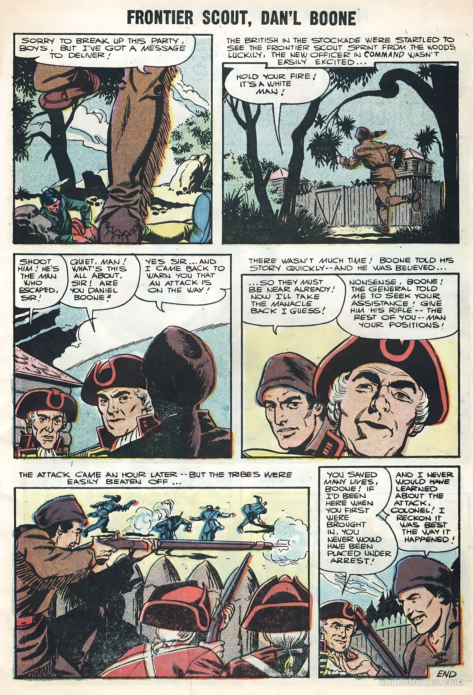 Frontier Scout, Dan'l Boone #12 (1956) — page 9 of 36