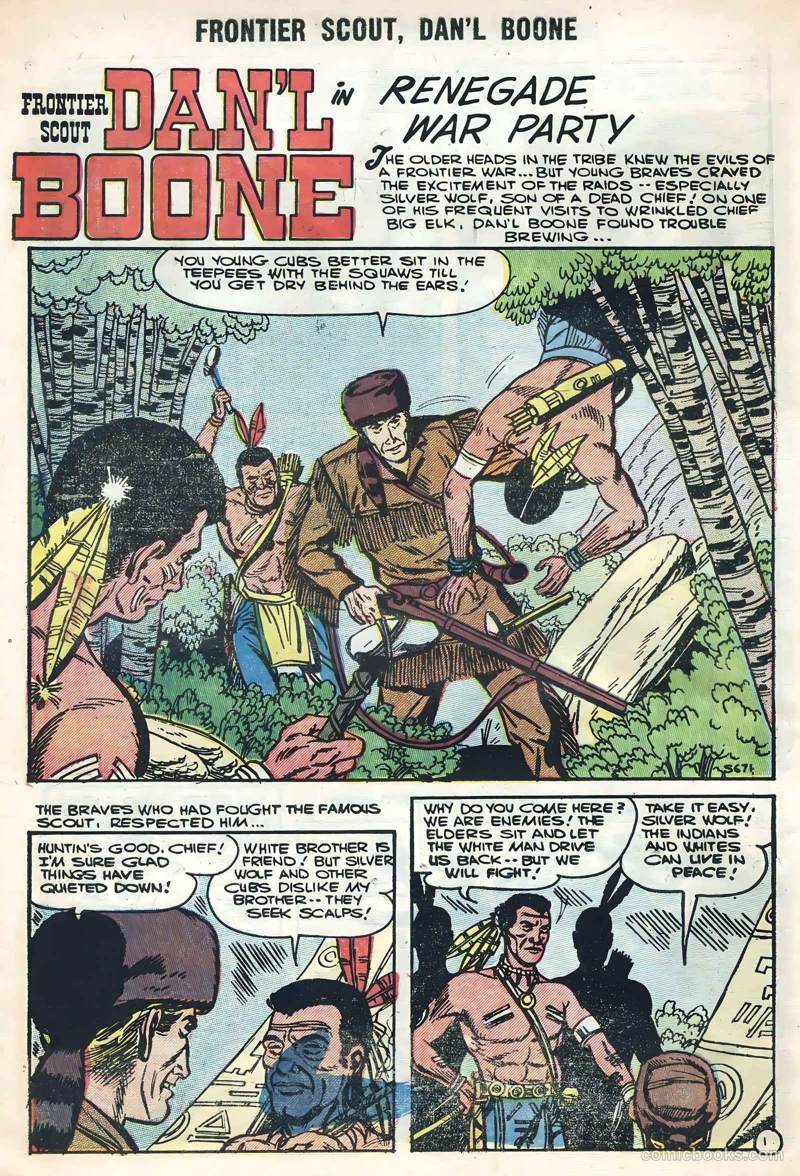 Frontier Scout, Dan'l Boone #12 (1956) — page 10 of 36