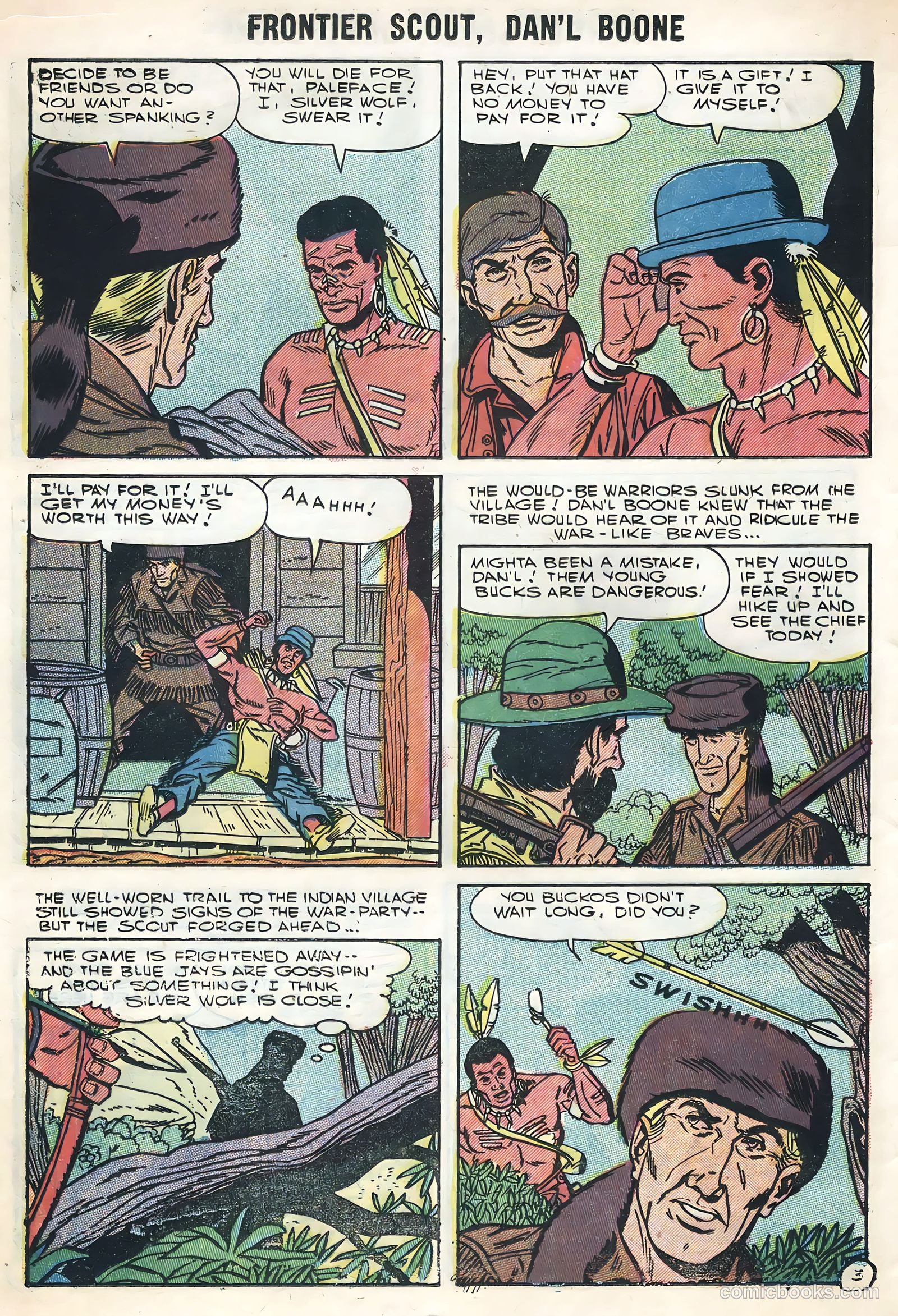 Frontier Scout, Dan'l Boone #12 (1956) — page 12 of 36