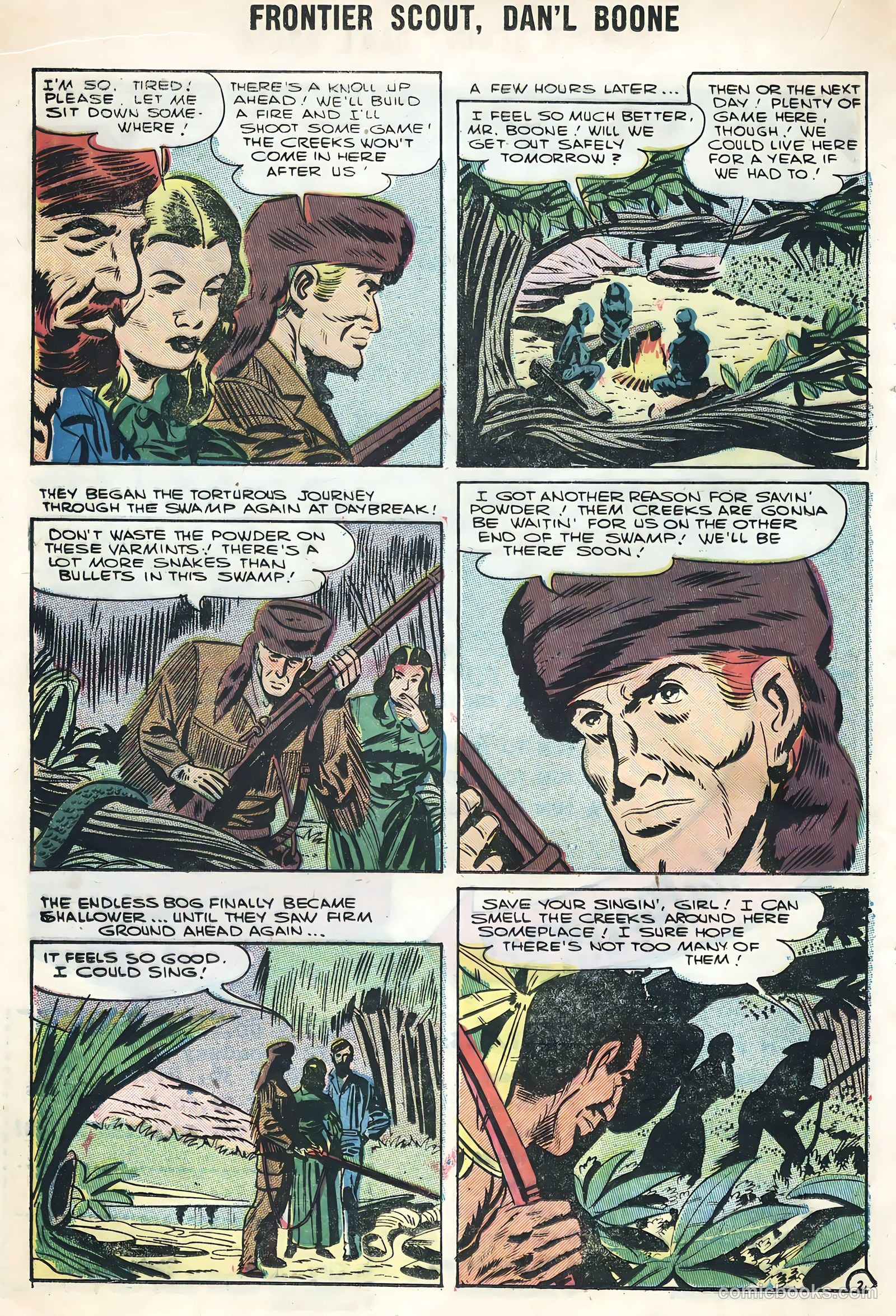 Frontier Scout, Dan'l Boone #12 (1956) — page 16 of 36