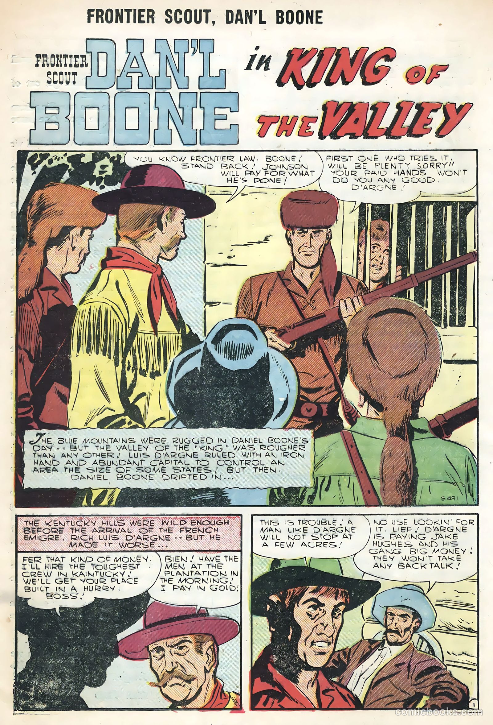 Frontier Scout, Dan'l Boone #12 (1956) — page 20 of 36