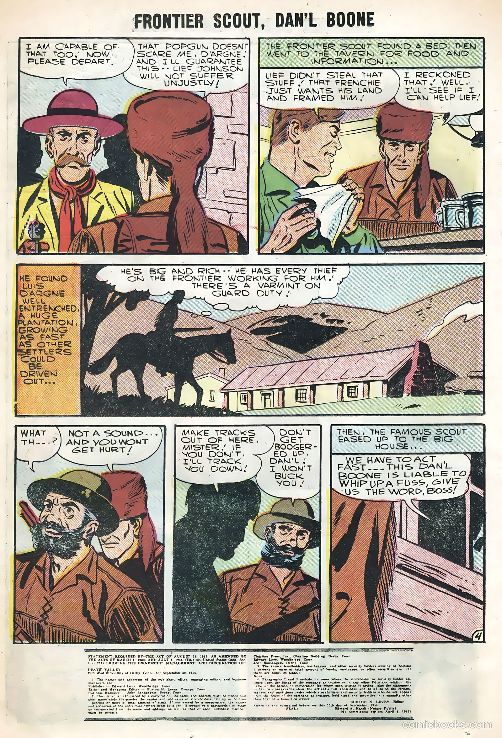 Frontier Scout, Dan'l Boone #12 (1956) — page 24 of 36