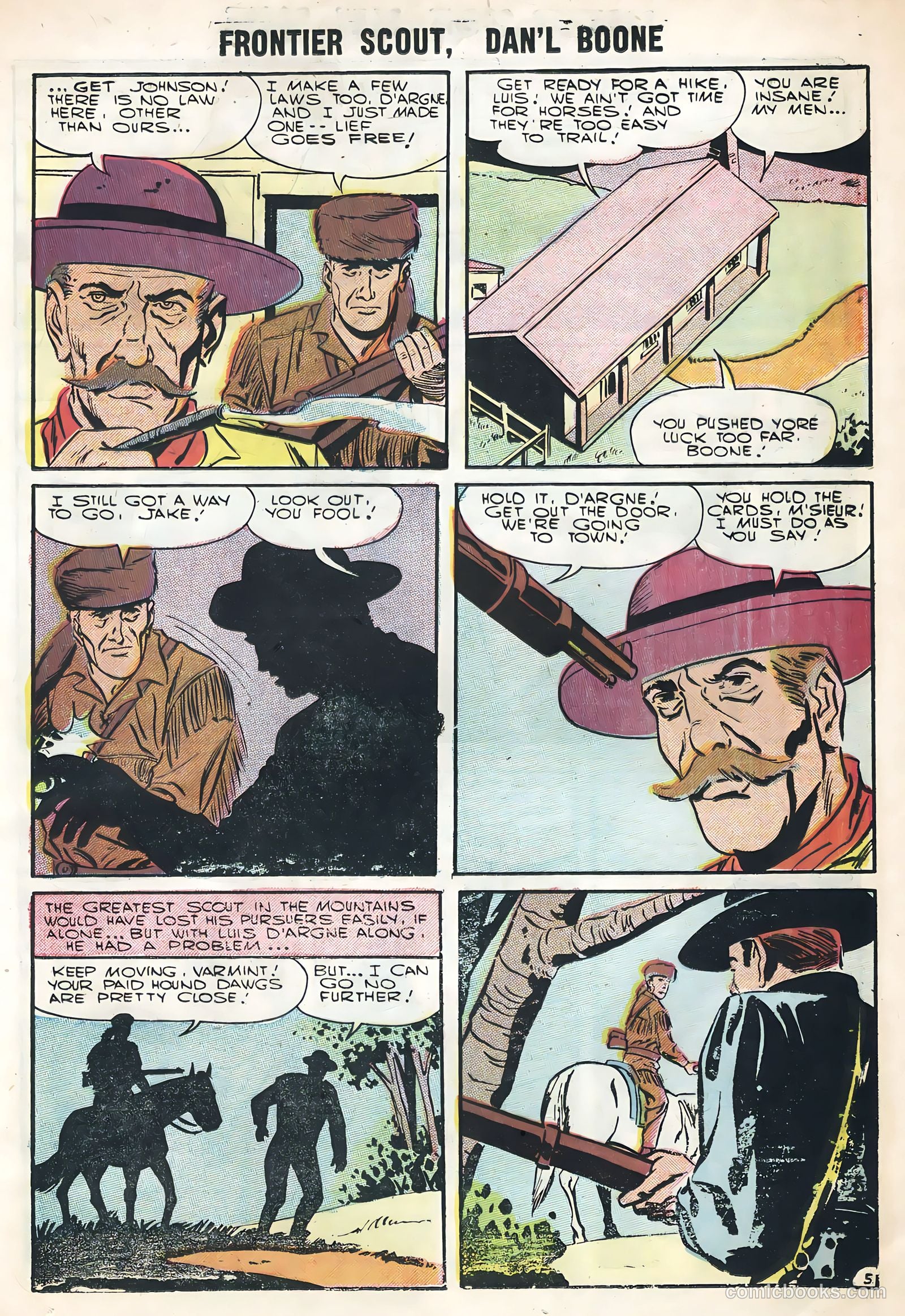 Frontier Scout, Dan'l Boone #12 (1956) — page 25 of 36