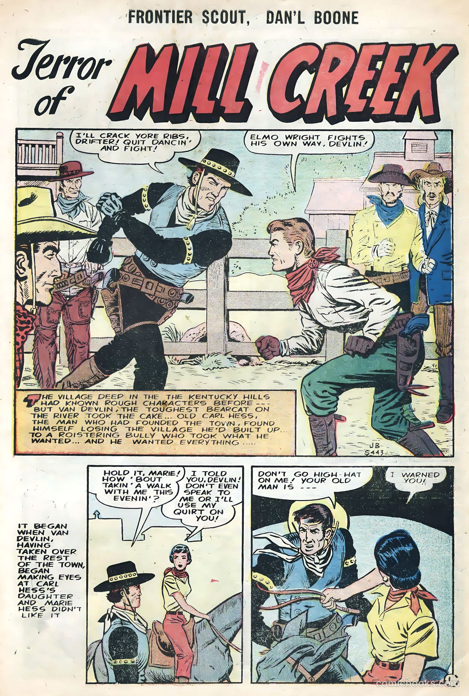 Frontier Scout, Dan'l Boone #12 (1956) — page 27 of 36