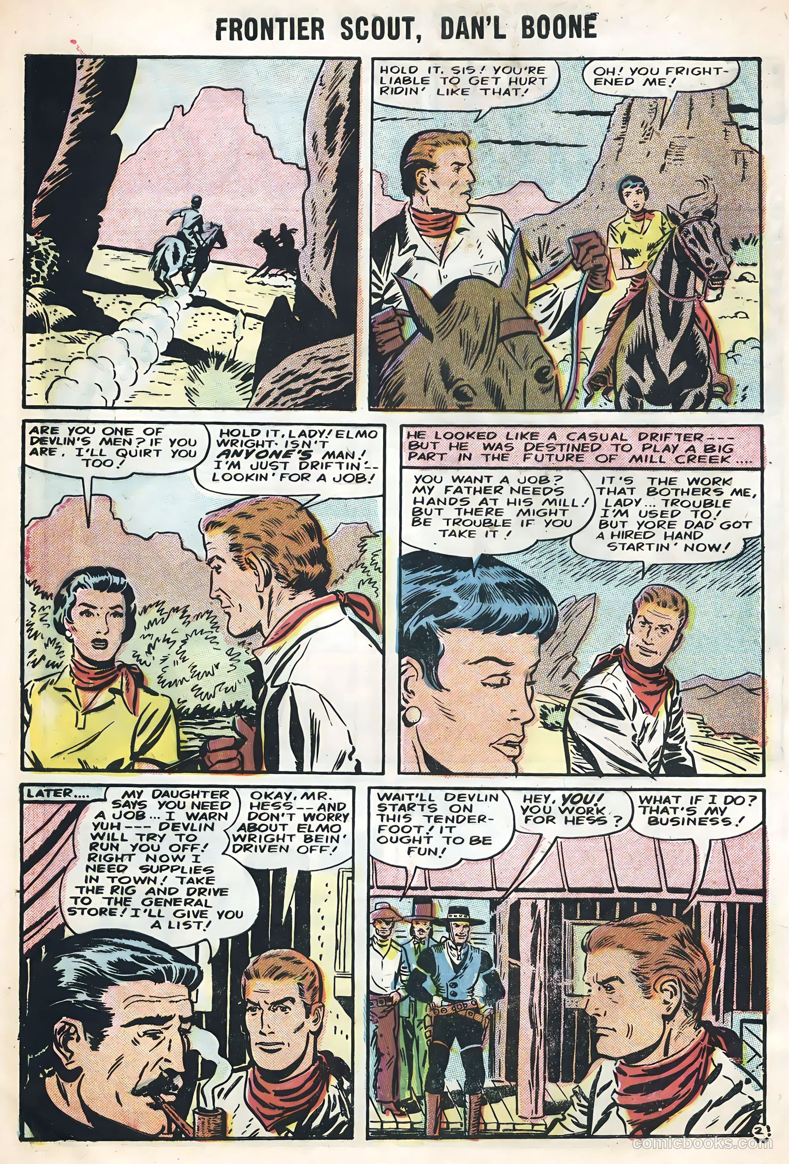 Frontier Scout, Dan'l Boone #12 (1956) — page 28 of 36