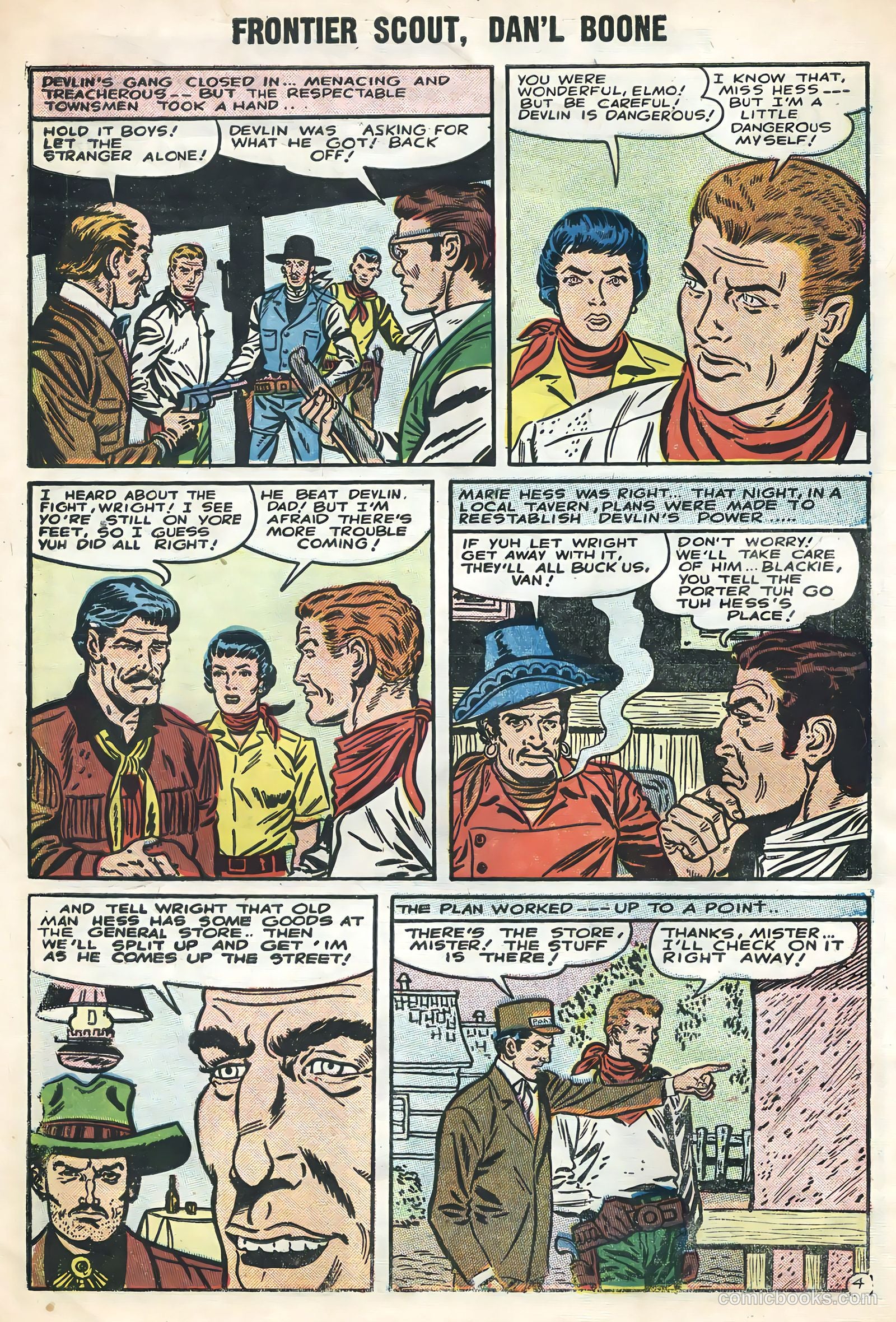 Frontier Scout, Dan'l Boone #12 (1956) — page 30 of 36