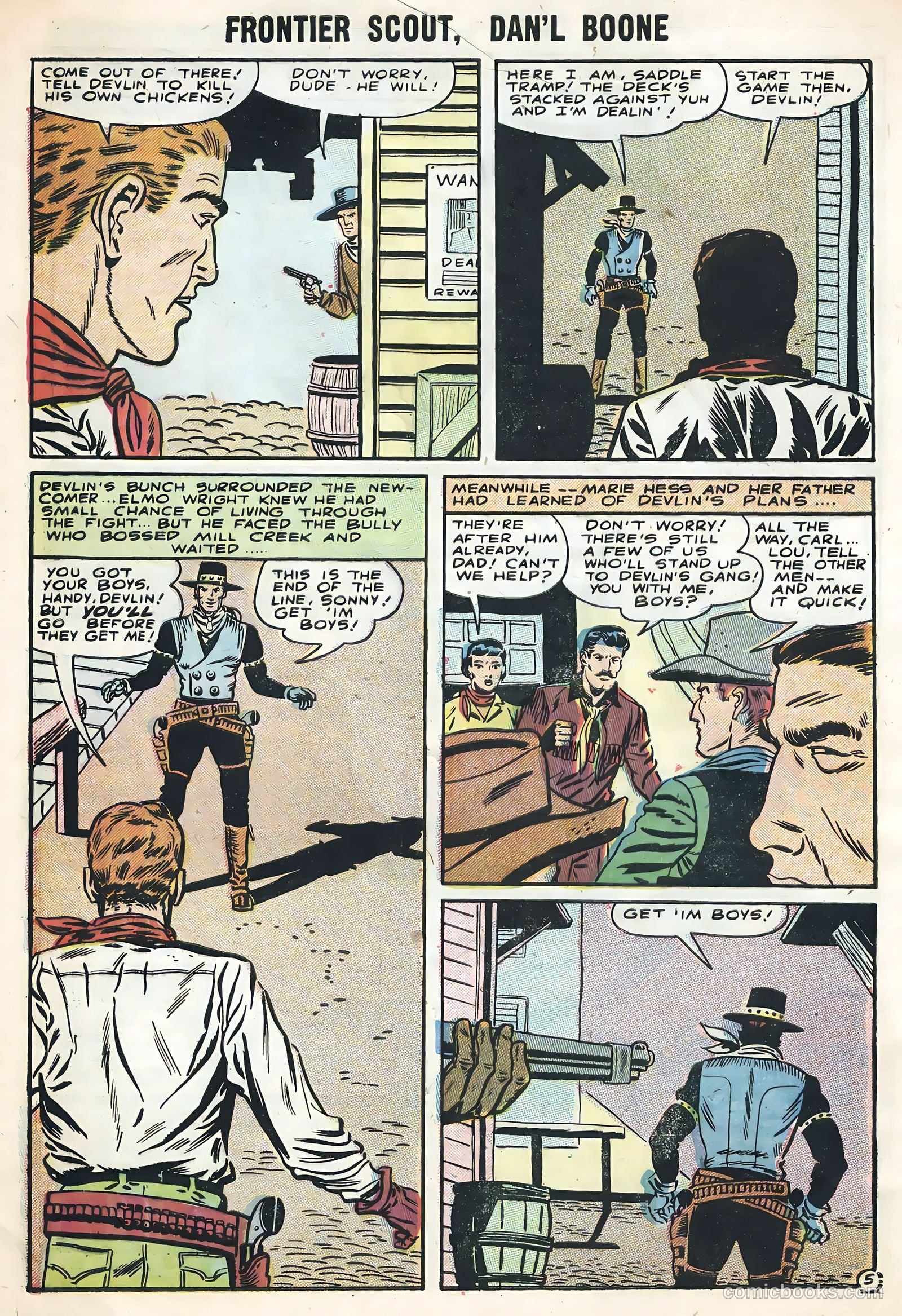 Frontier Scout, Dan'l Boone #12 (1956) — page 32 of 36