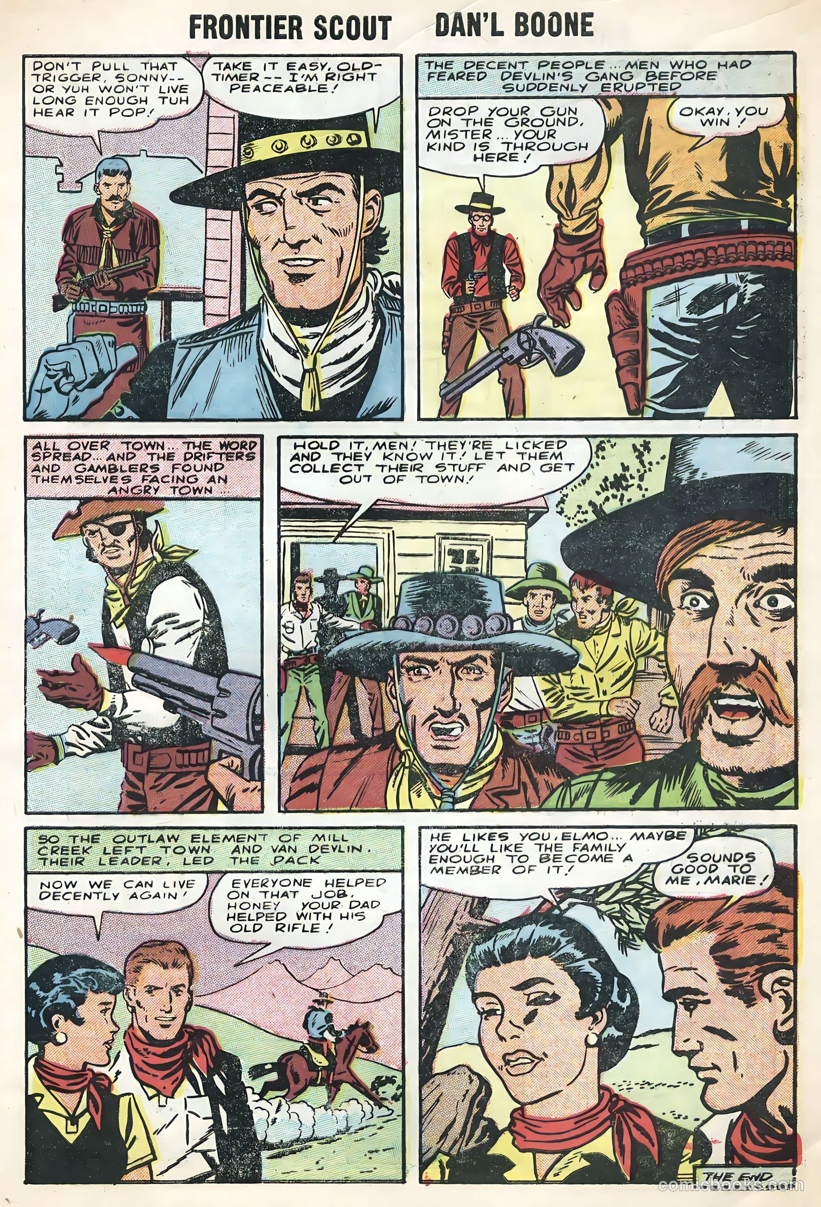 Frontier Scout, Dan'l Boone #12 (1956) — page 33 of 36