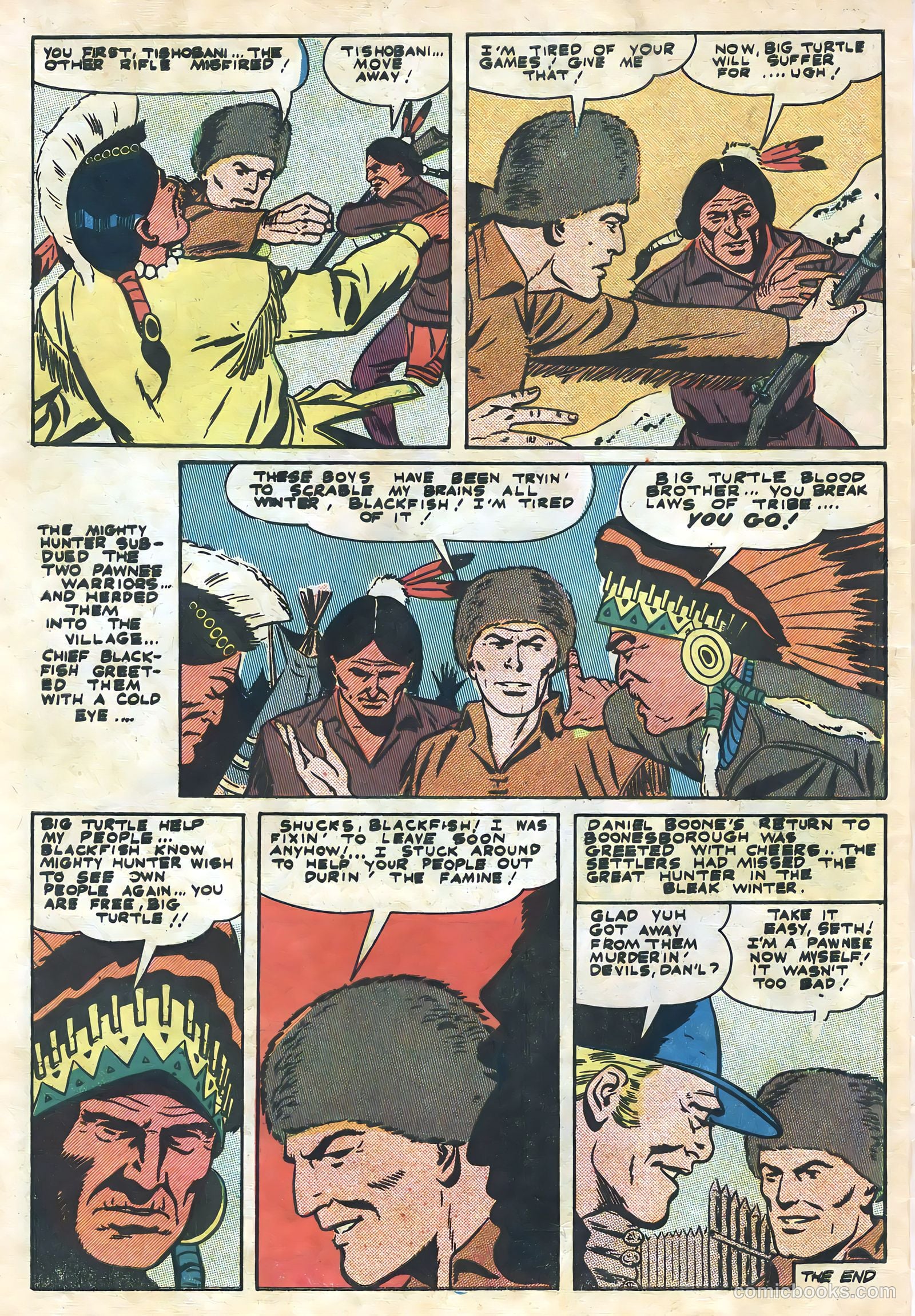 Frontier Scout Daniel Boone #14 (1965) — page 34 of 36