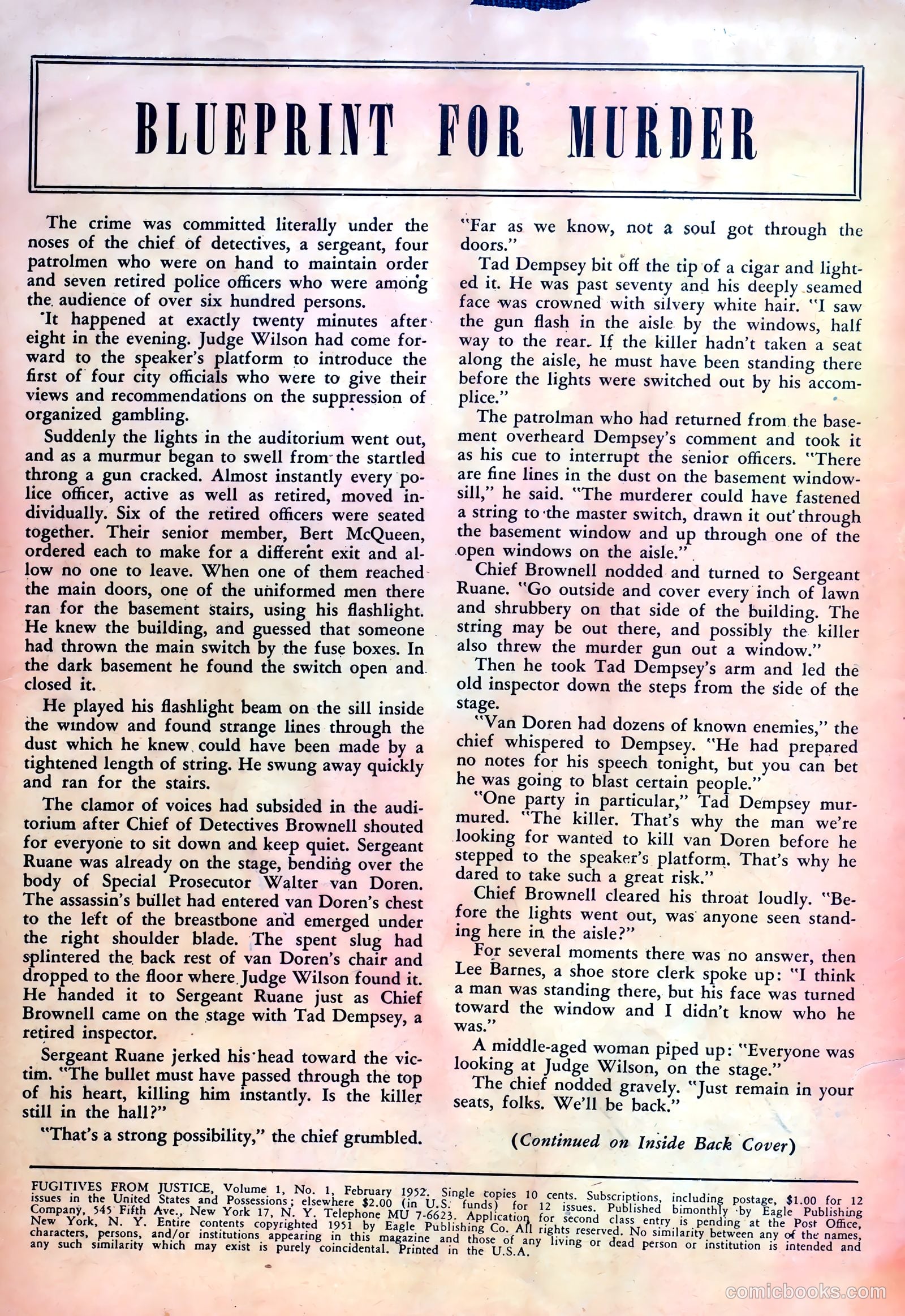 Fugitives from Justice #1 (1952) — page 2 of 36