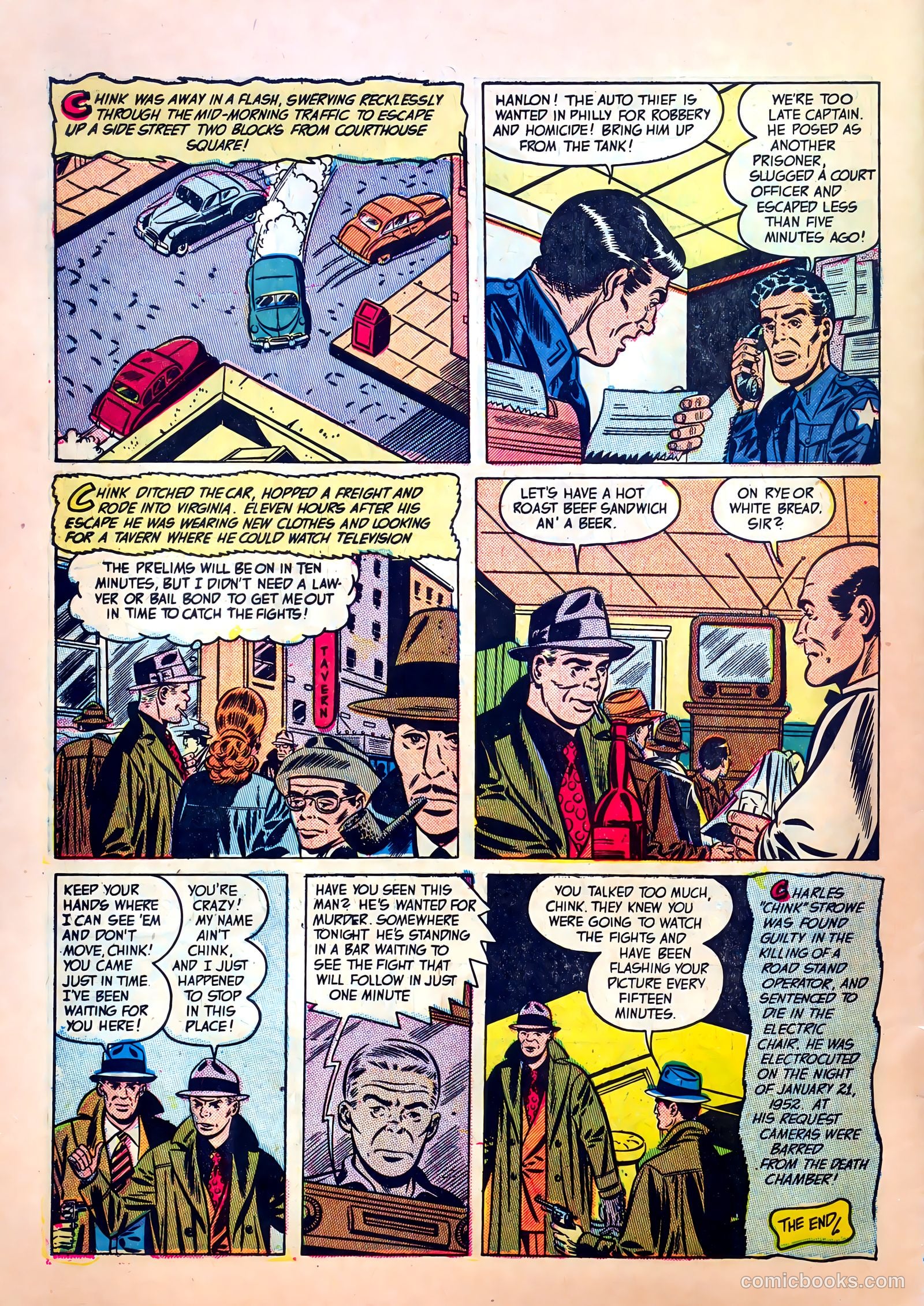 Fugitives from Justice #4 (1952) — page 34 of 37