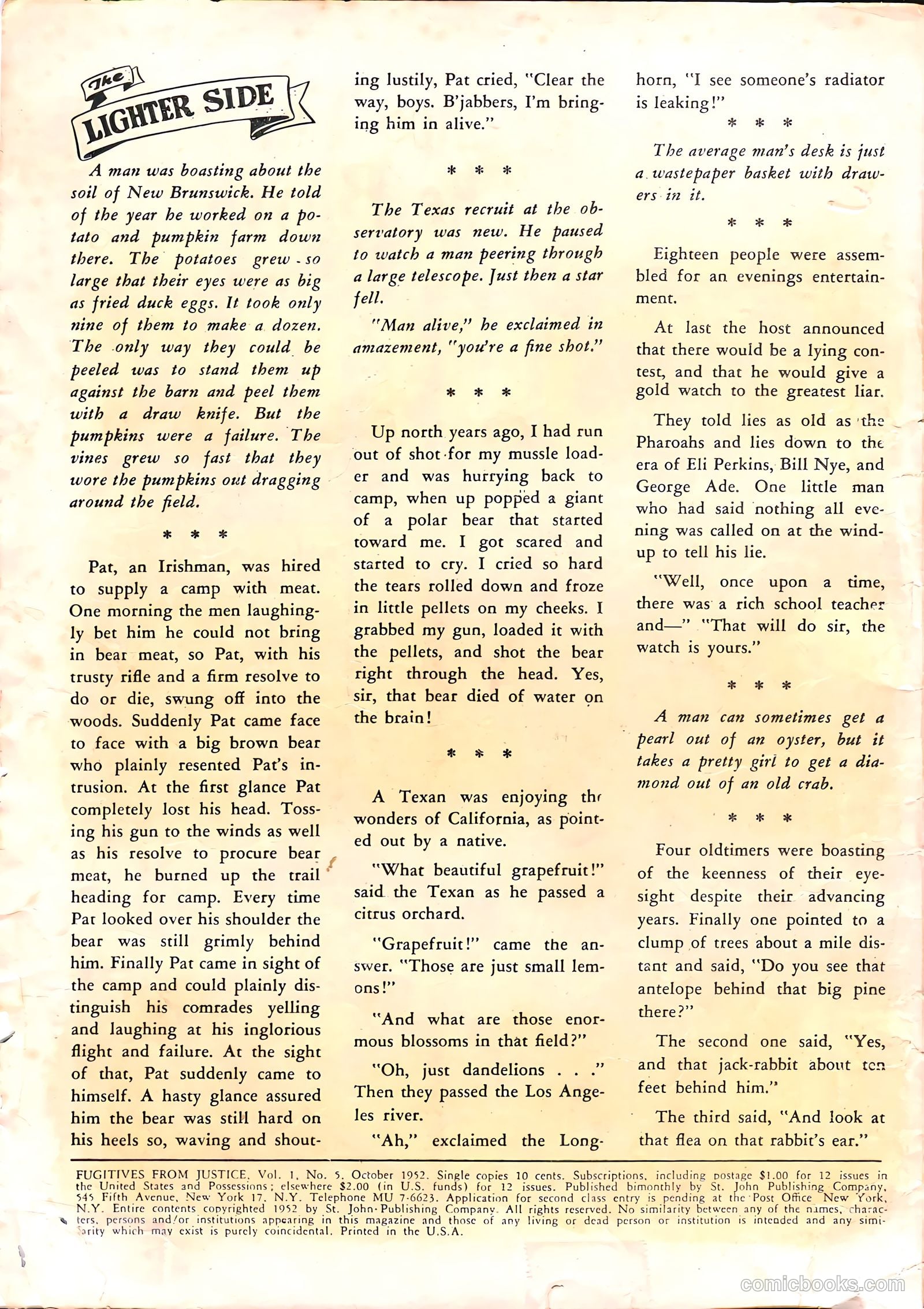 Fugitives from Justice #5 (1952) — page 2 of 36