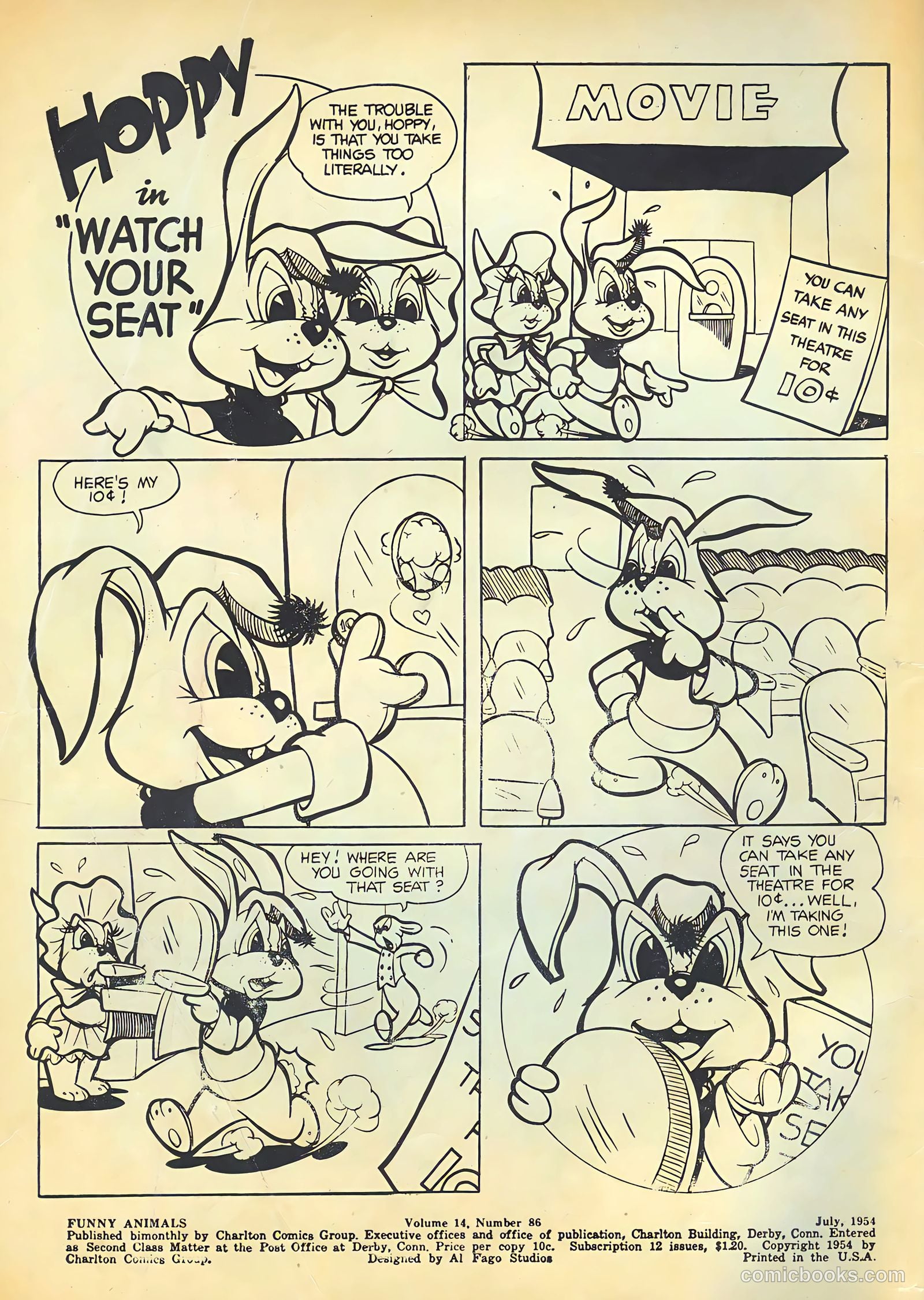 Funny Animals #86 (1954) — page 2 of 36