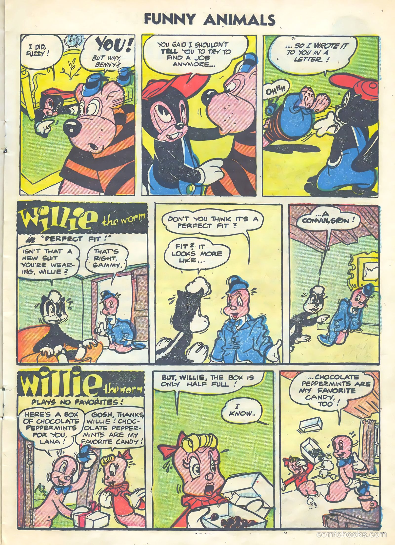 Funny Animals #86 (1954) — page 17 of 36