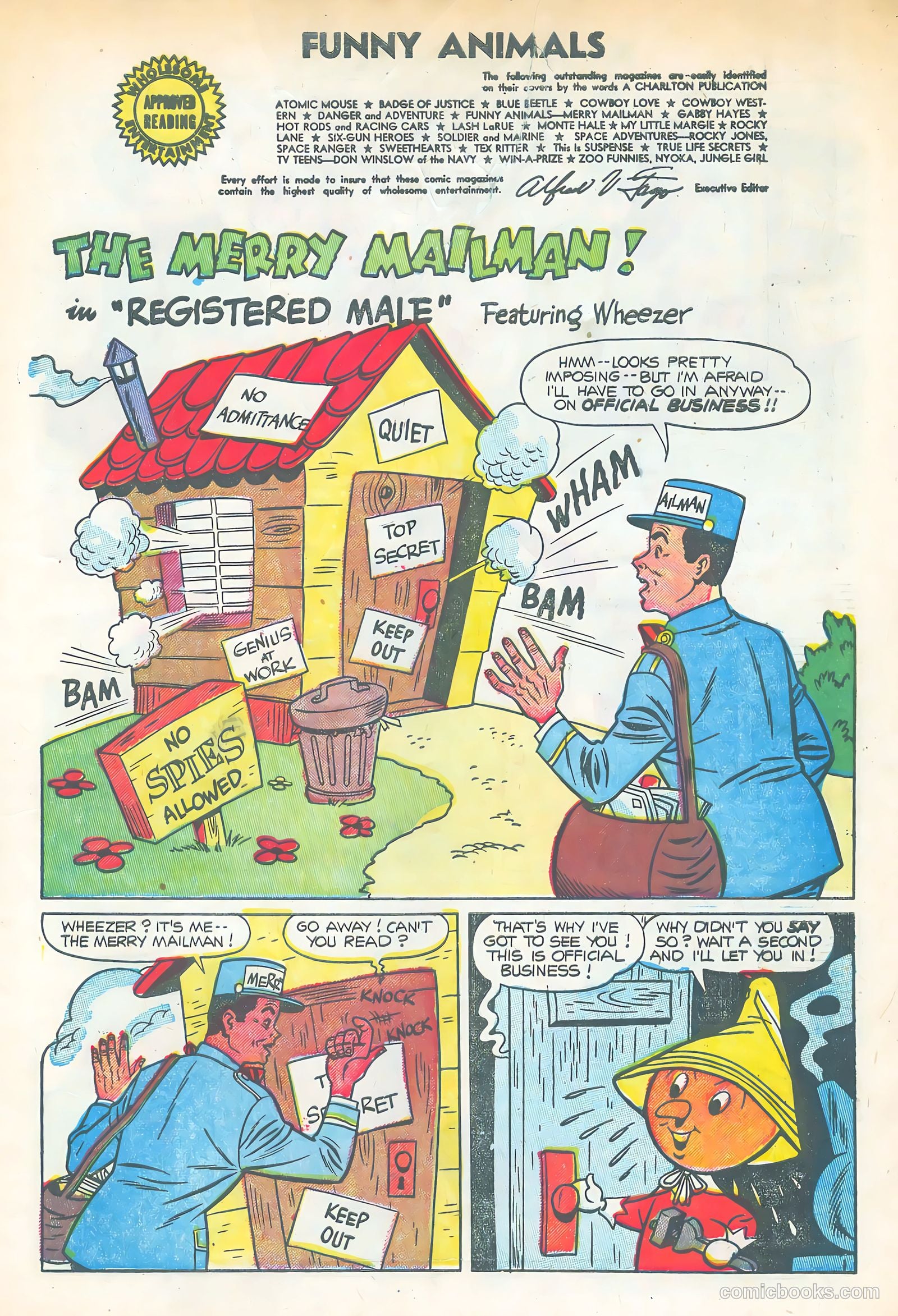 Funny Animals #90 (1955) — page 3 of 36