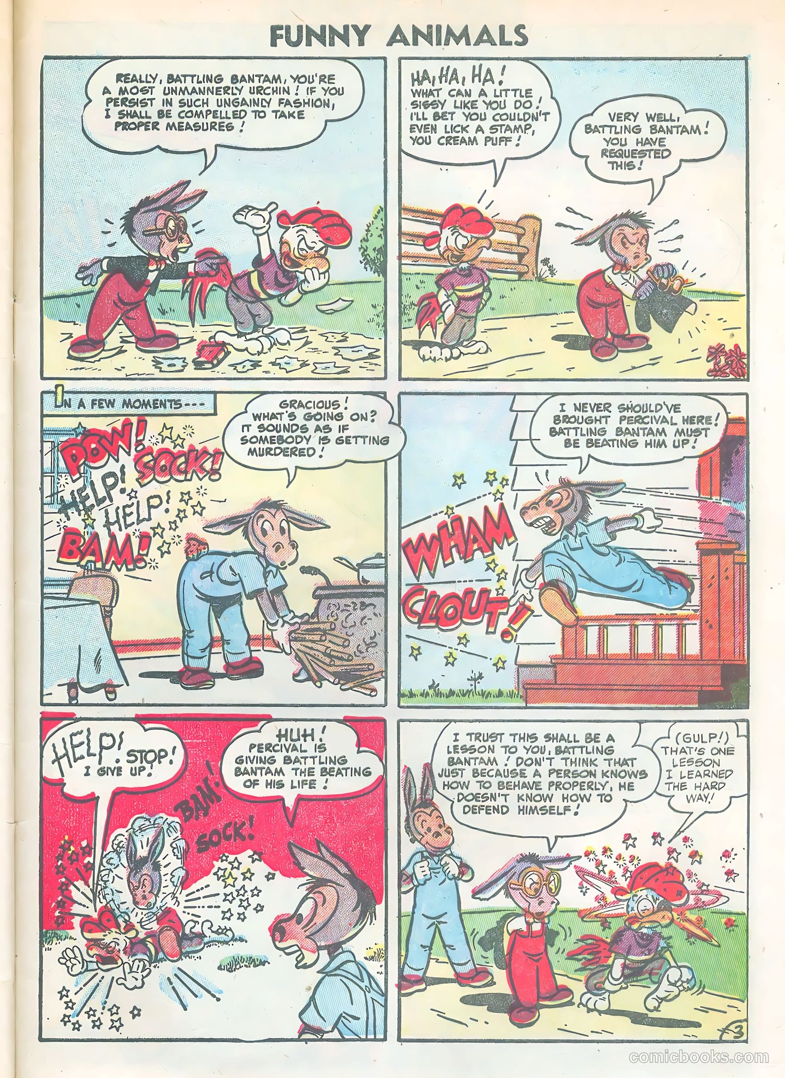 Funny Animals #90 (1955) — page 29 of 36