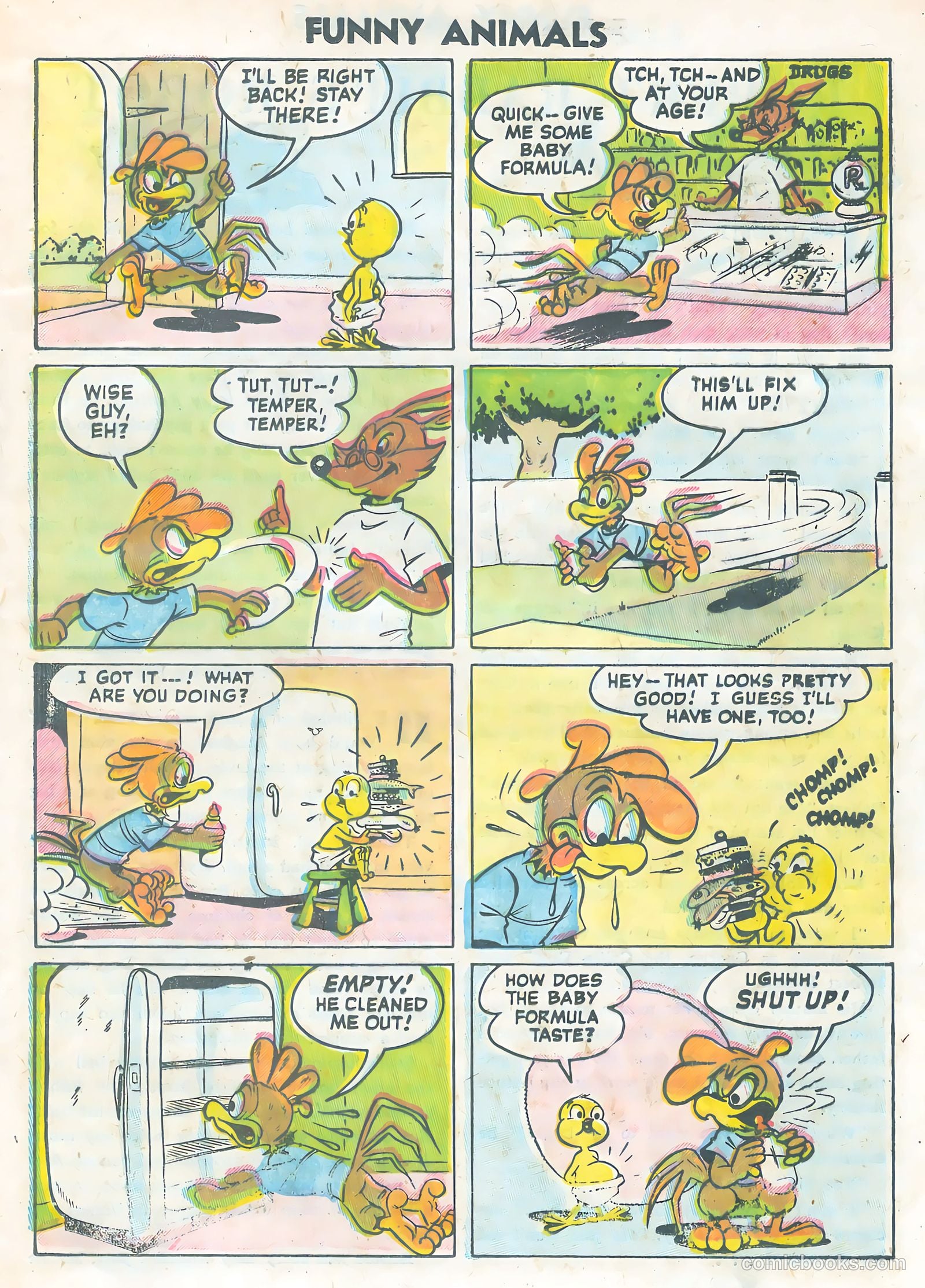 Funny Animals #91 (1956) — page 17 of 36