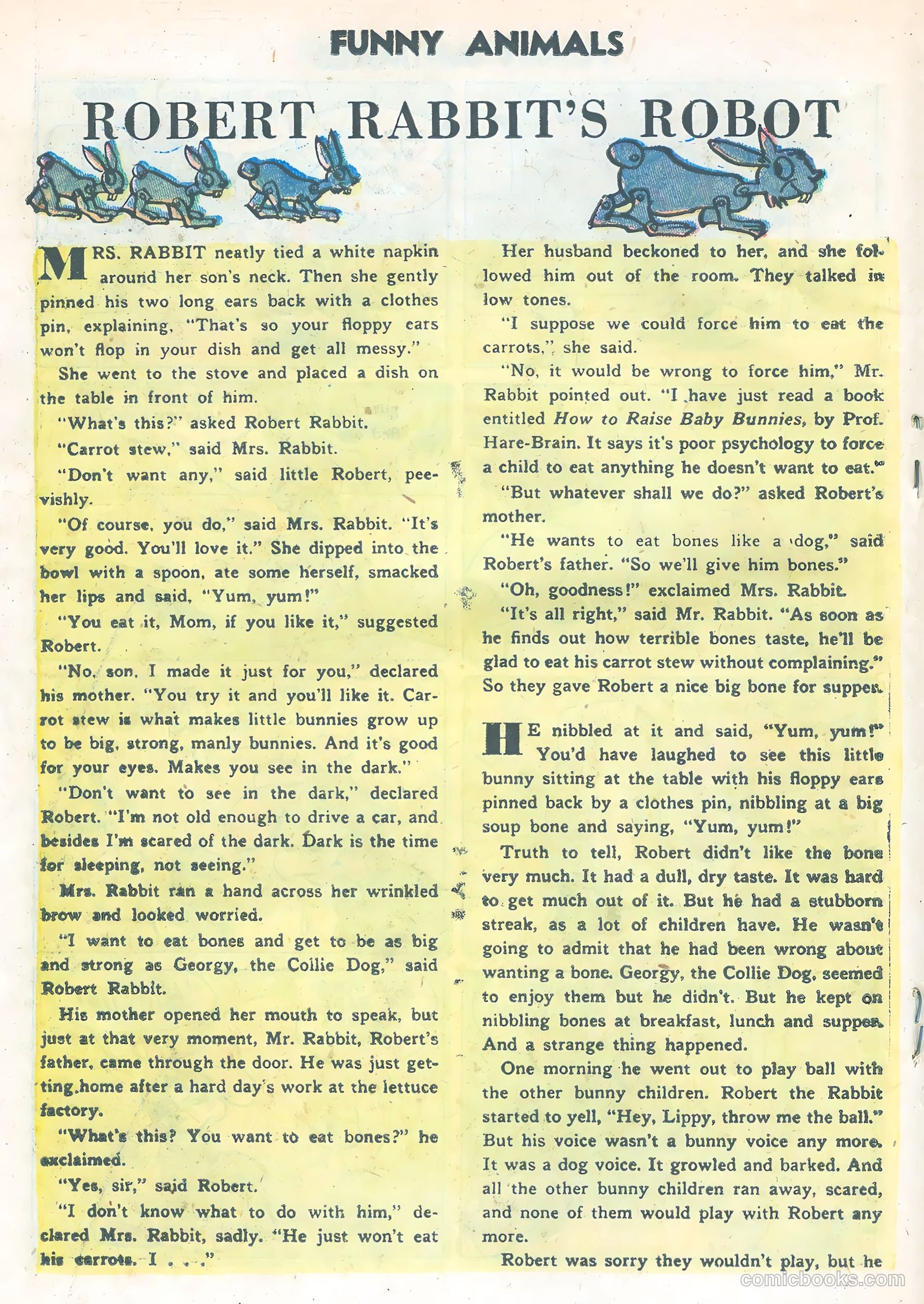 Funny Animals #91 (1956) — page 18 of 36